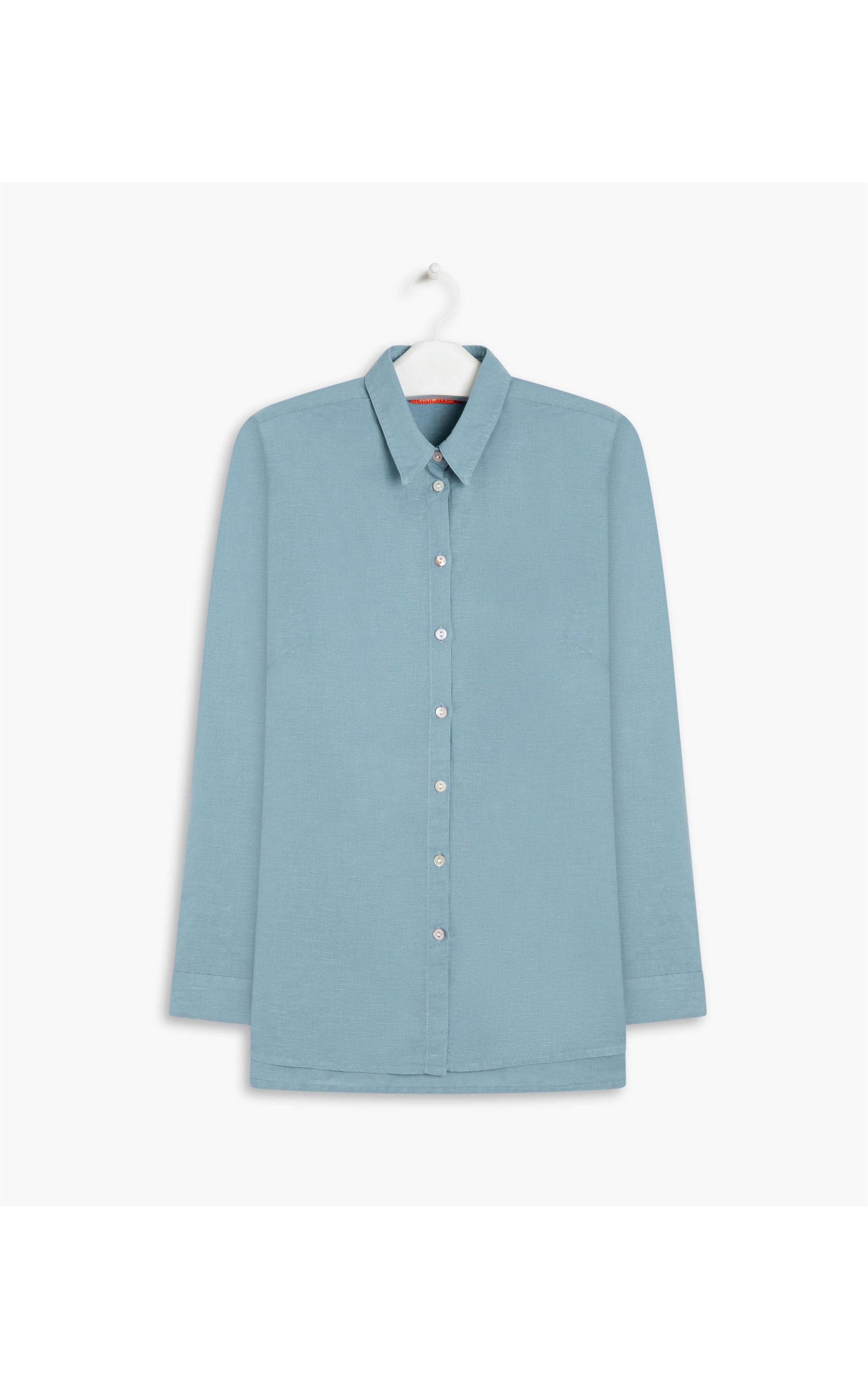 Camisa Linho  Selina Azul Chofer