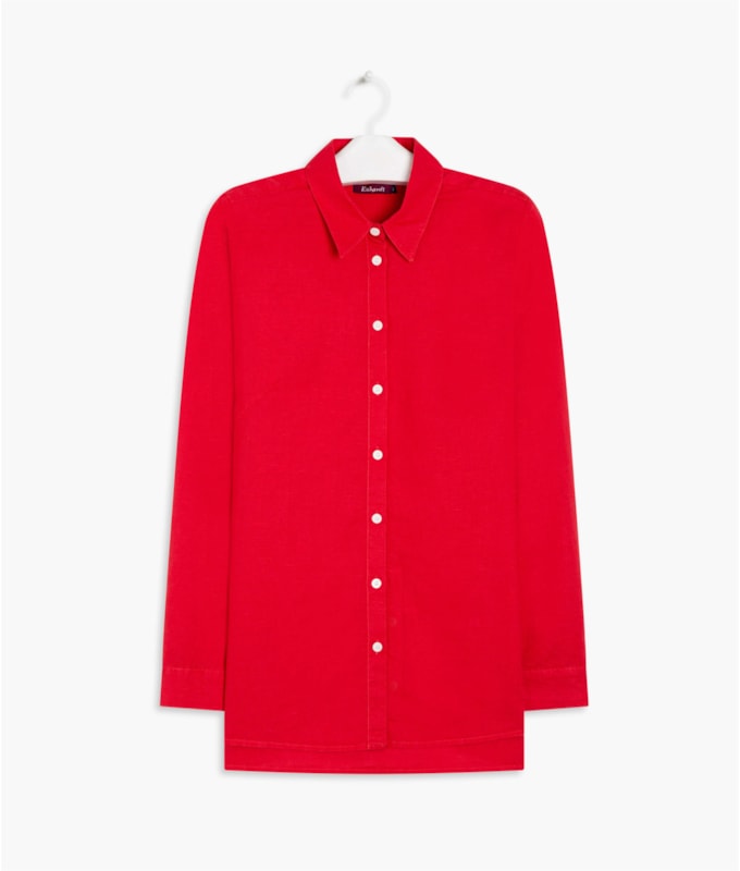 Camisa Linho  Selina Vermelho