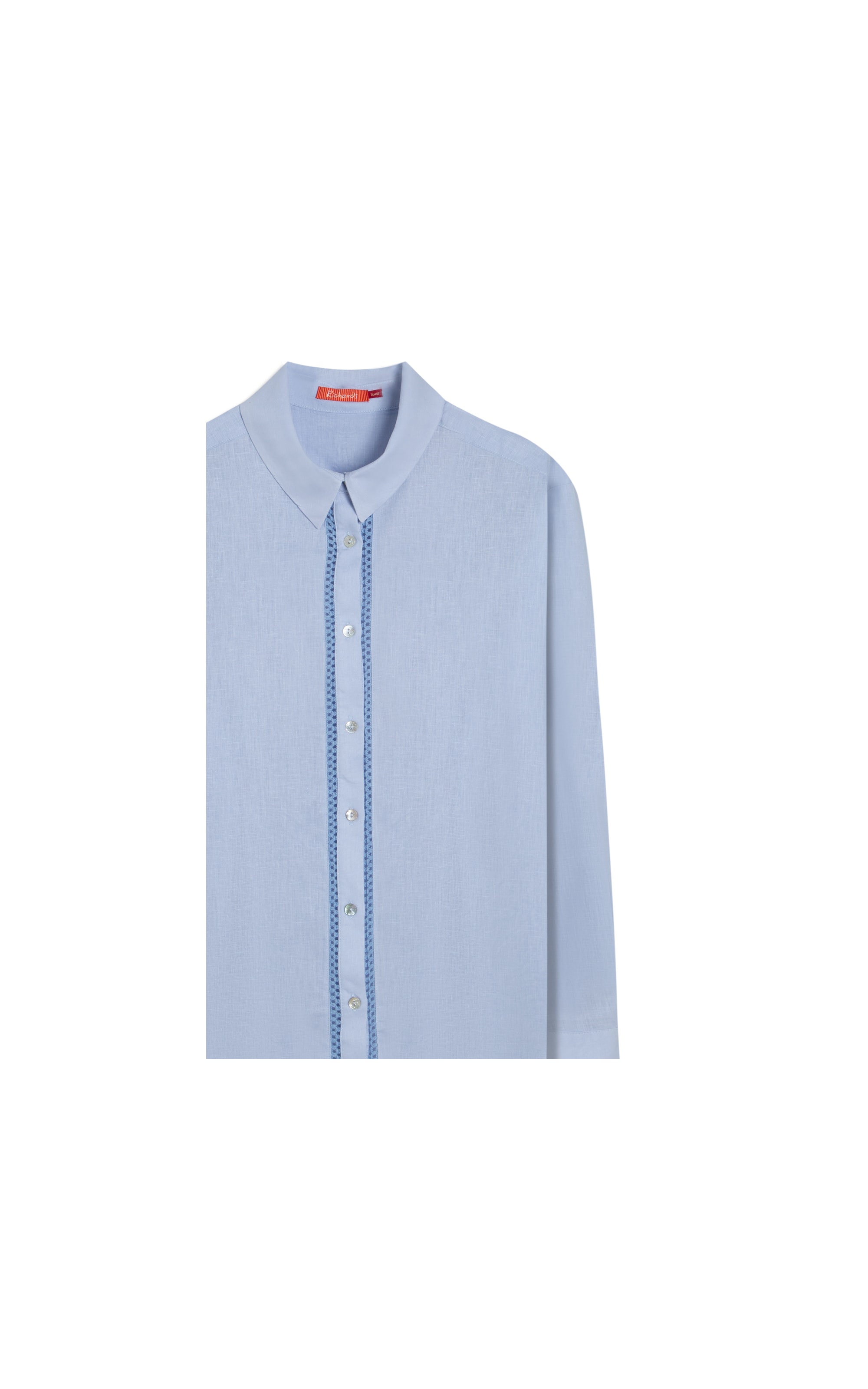 Camisa Linho  Sienna Azul Claro