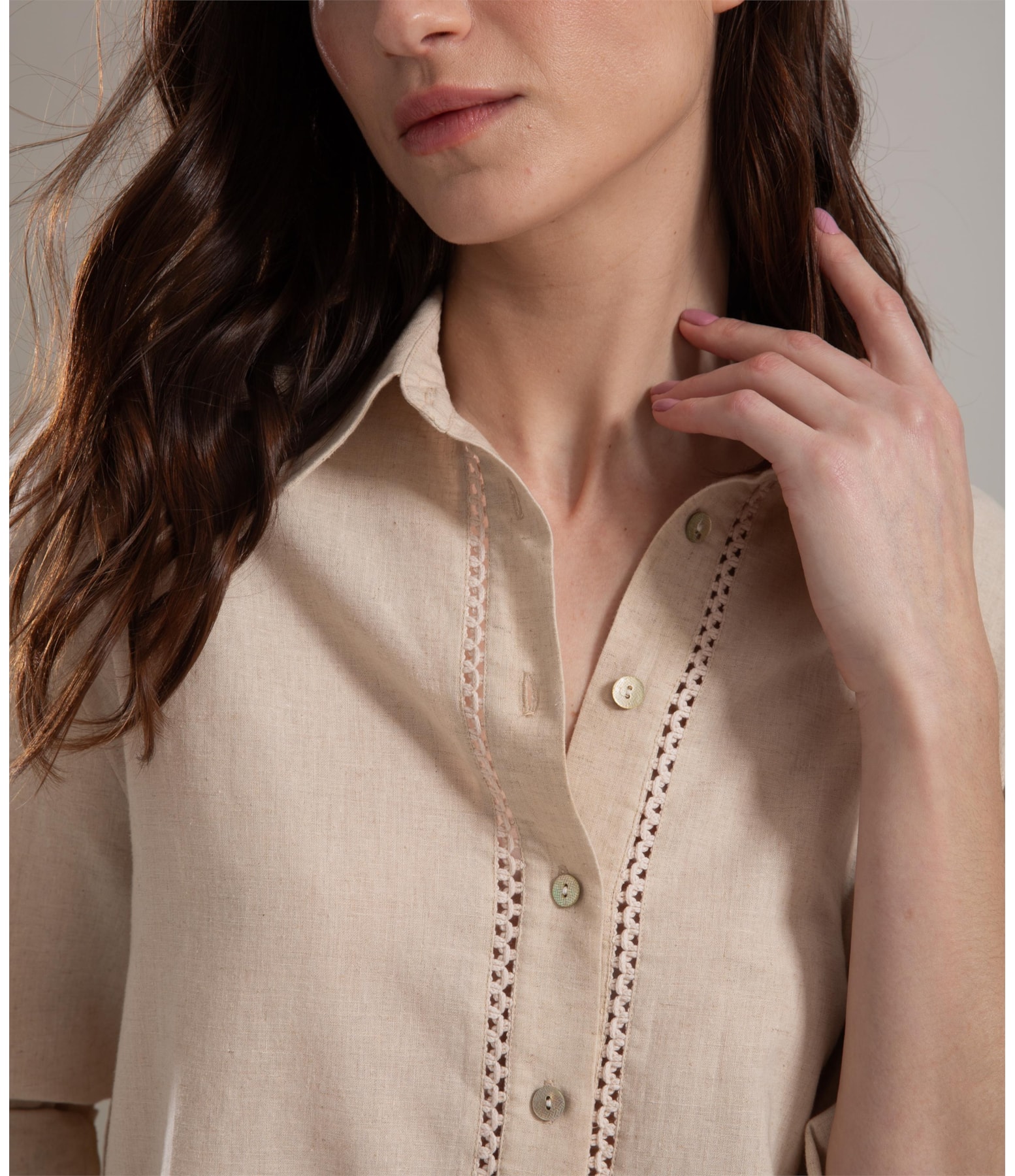 Camisa Linho  Sienna Natural