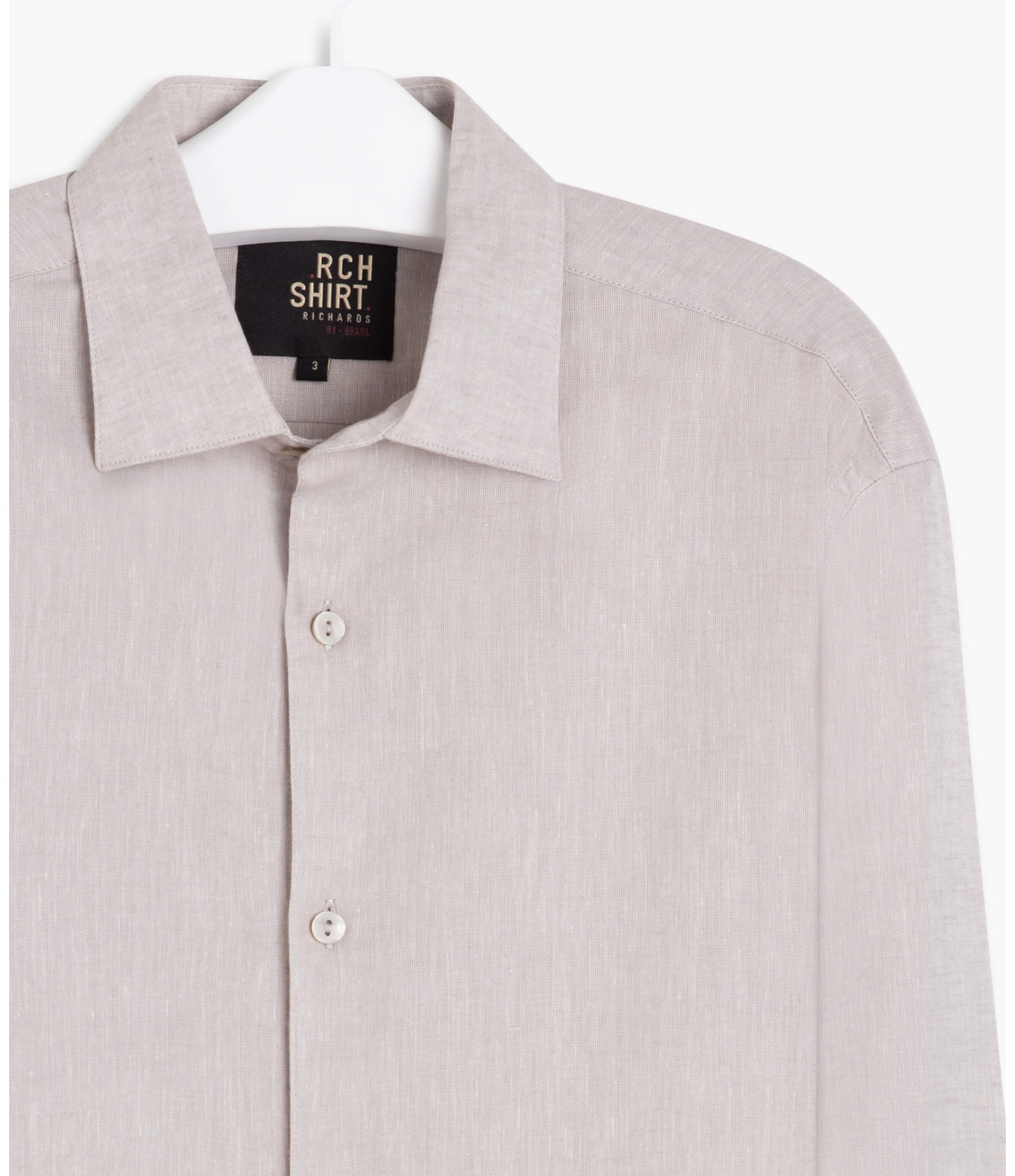 Camisa Linho Silver Gray Mescla