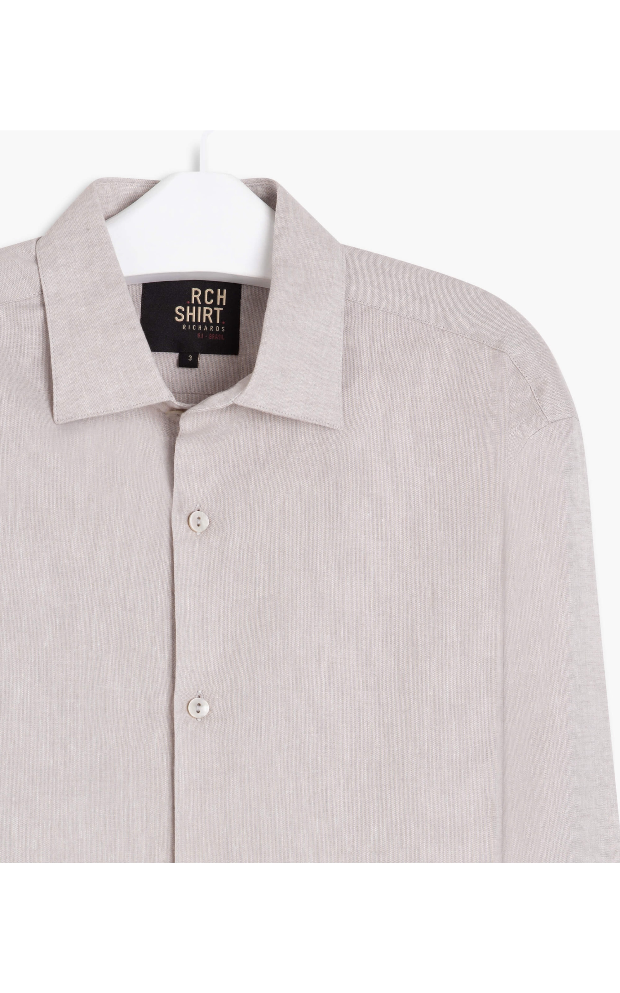 Camisa Linho Silver Gray Mescla