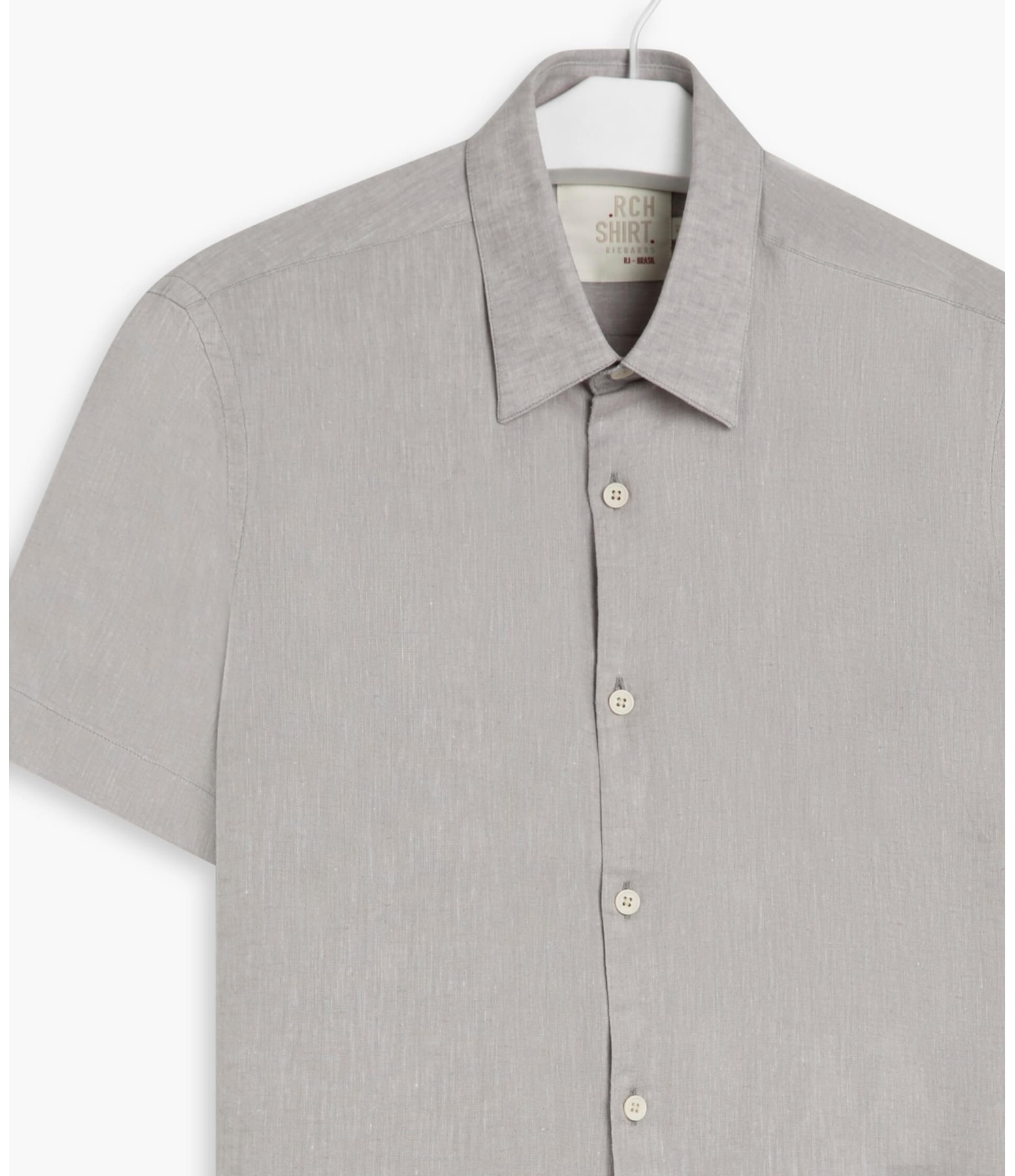 Camisa Linho Silver Gray Mescla