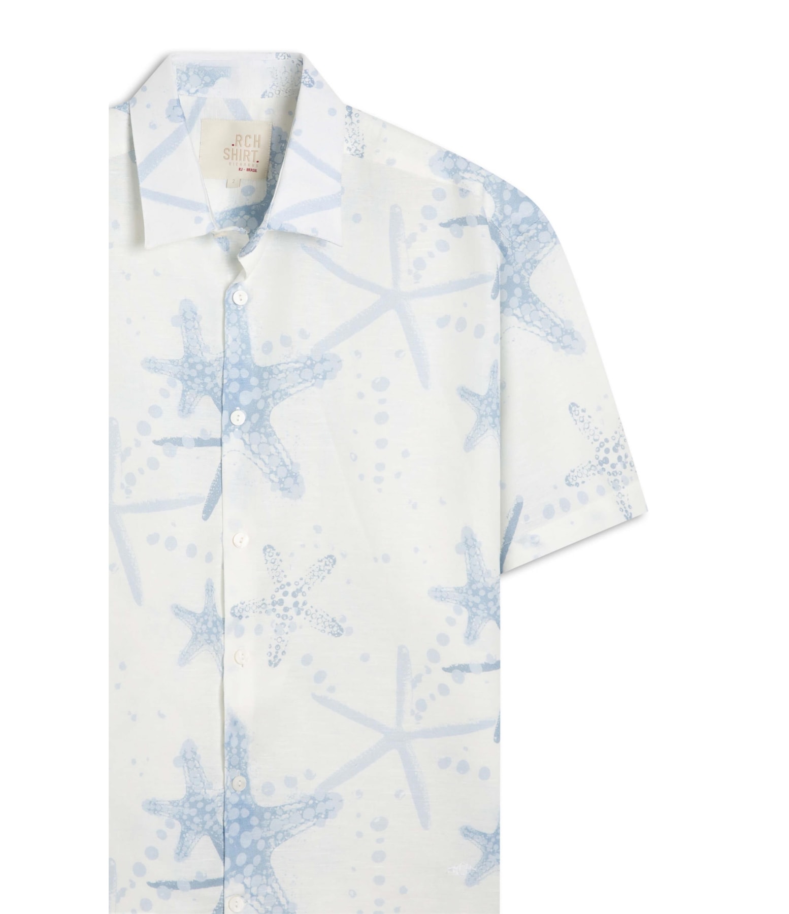 Camisa Linho  Starfish Azul Claro