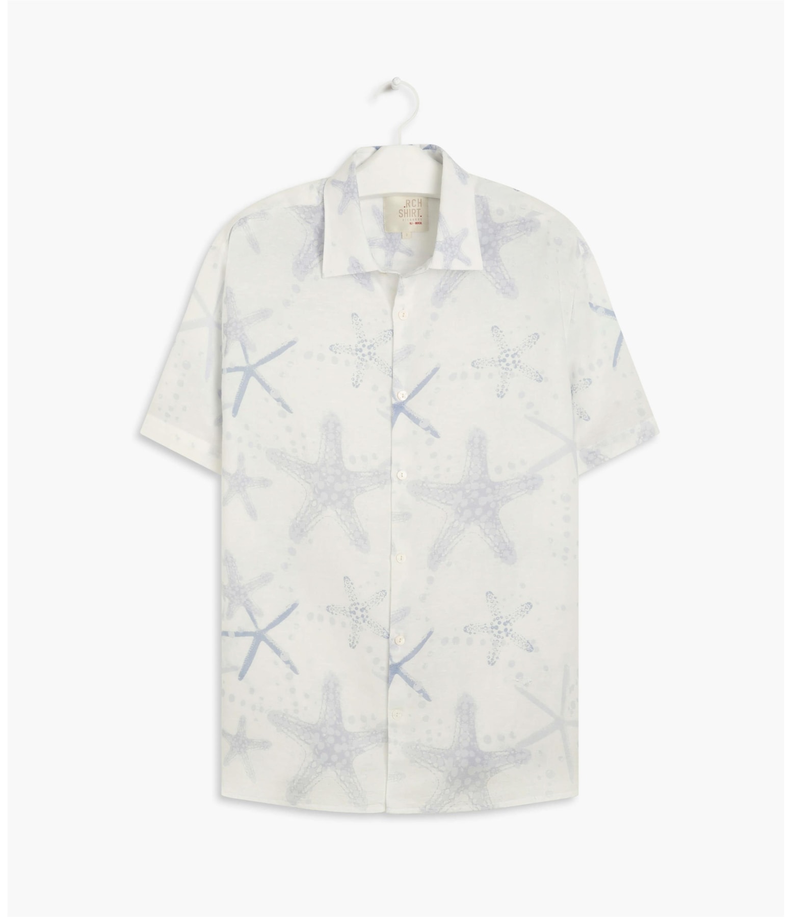 Camisa Linho  Starfish Fresh Azul Claro
