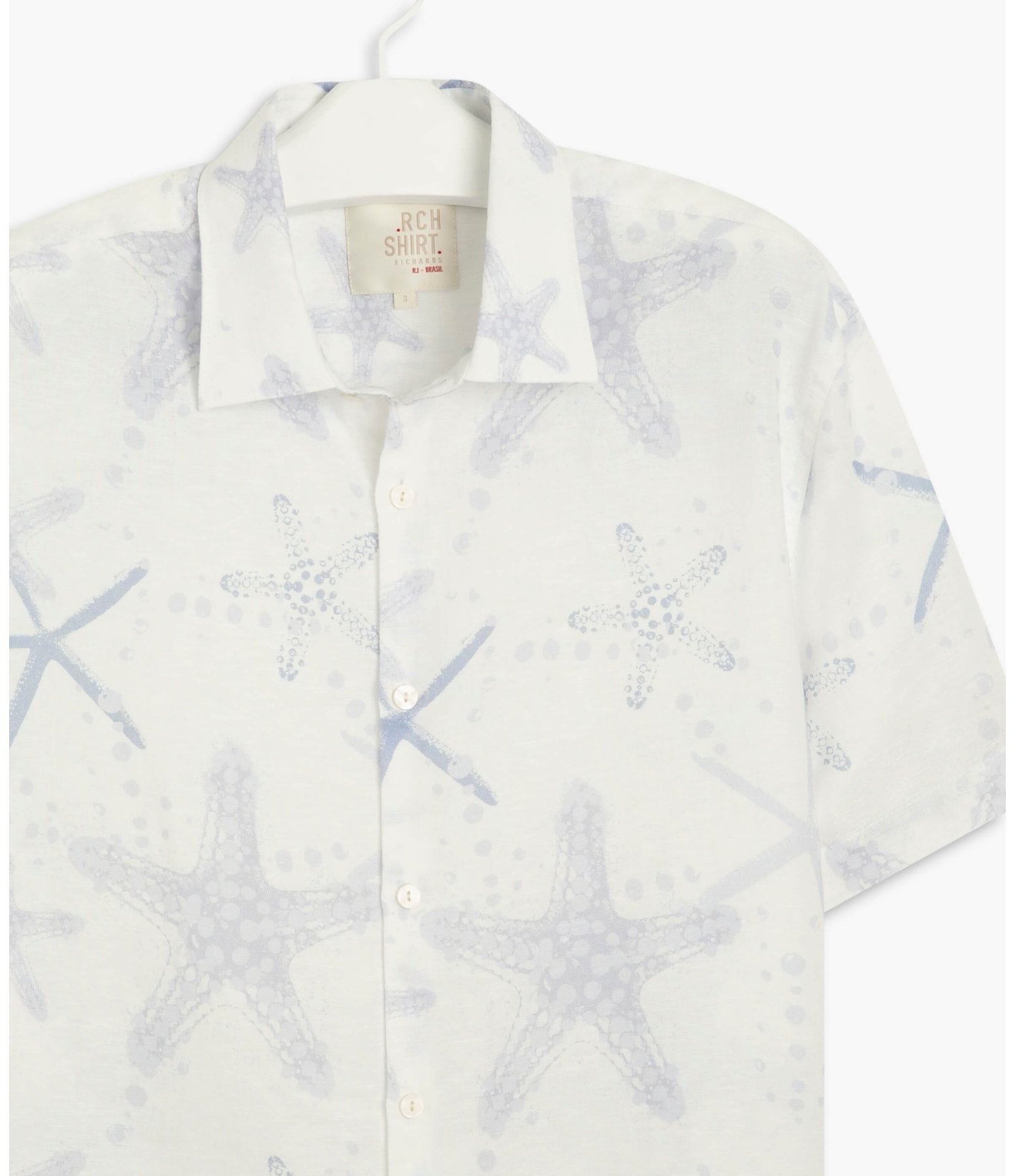 Camisa Linho  Starfish Fresh Azul Claro