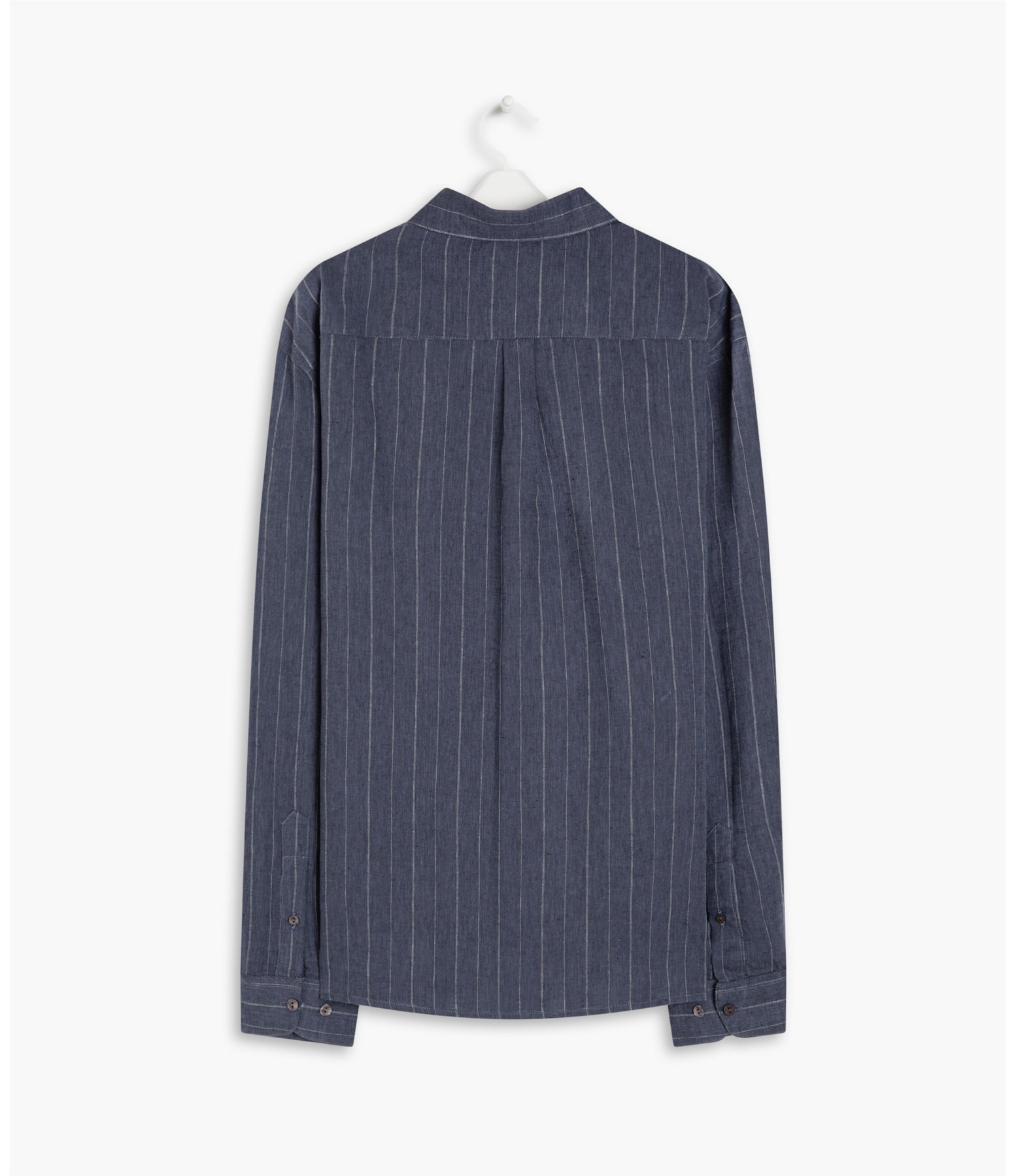 Camisa Linho  Stripe Marinho