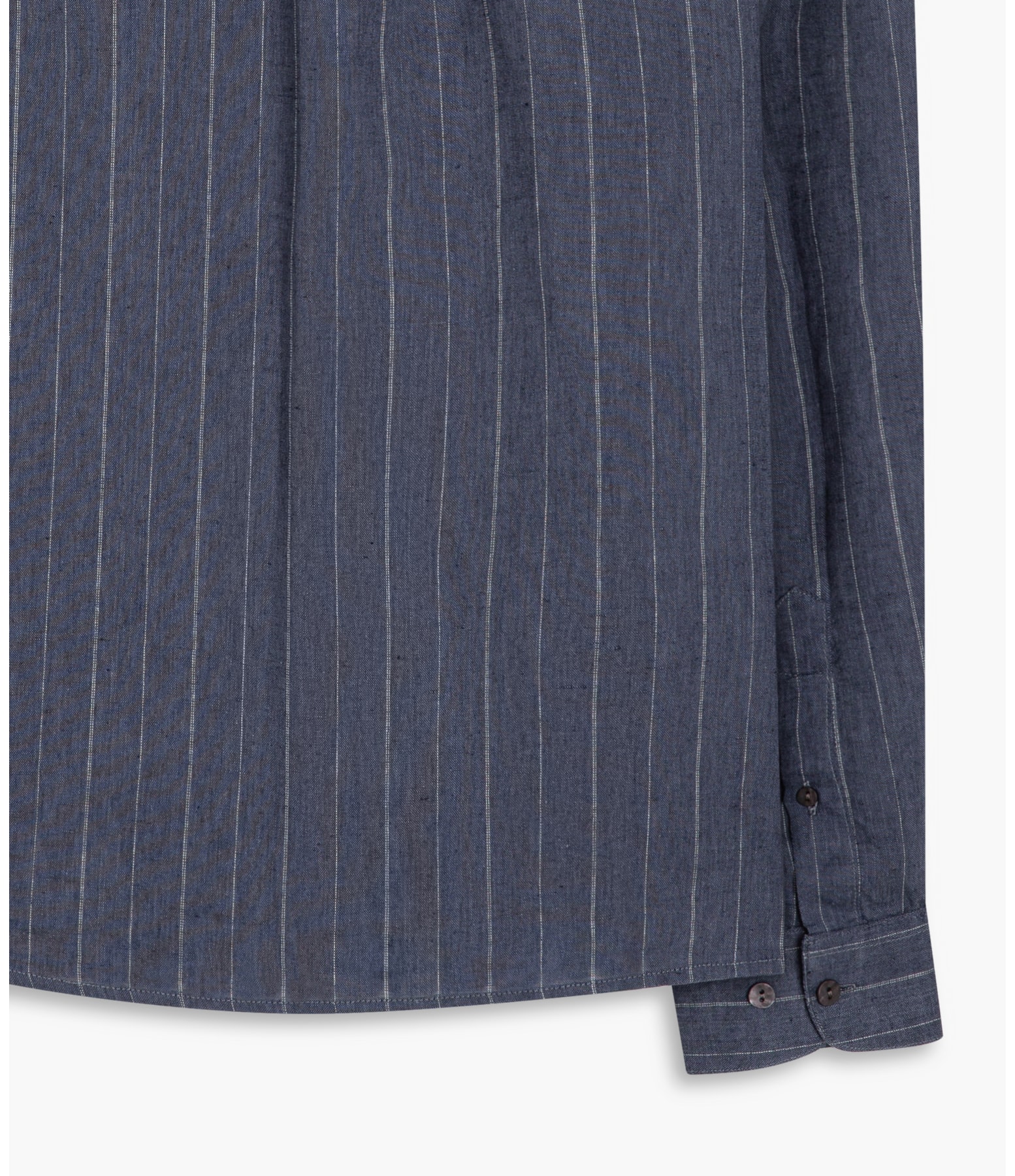 Camisa Linho  Stripe Marinho