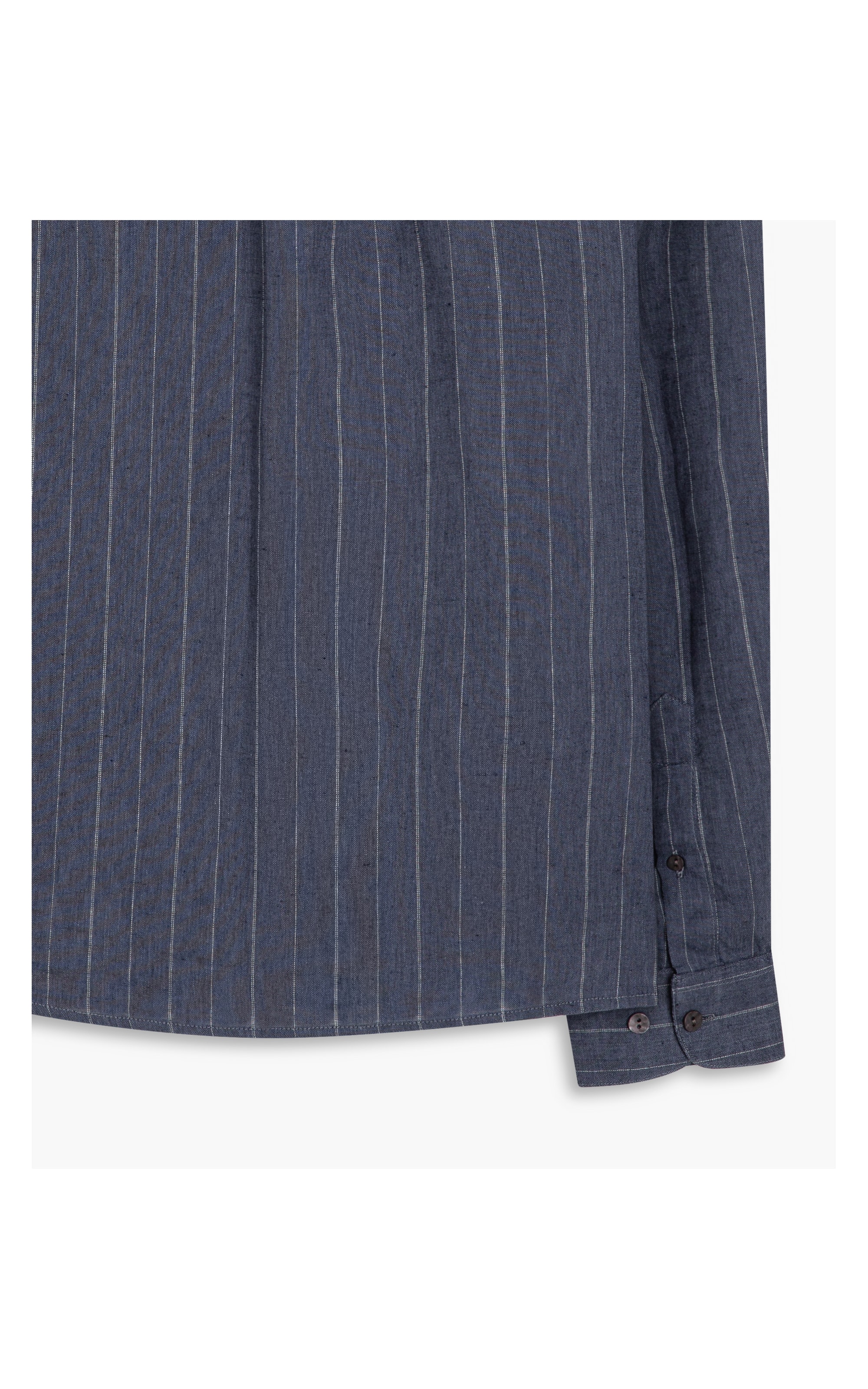 Camisa Linho  Stripe Marinho