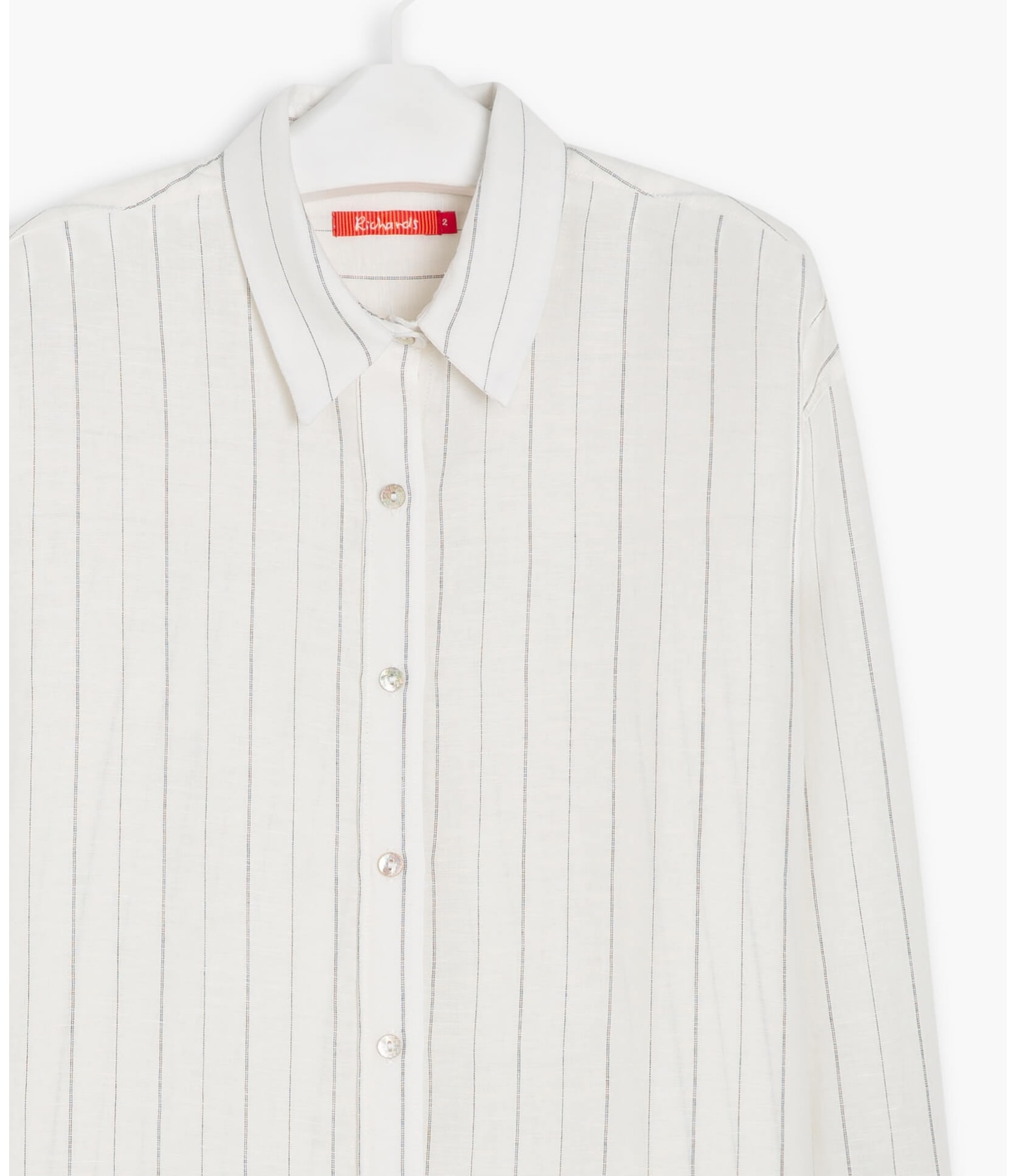 Camisa Linho  Stripe Piva Branco