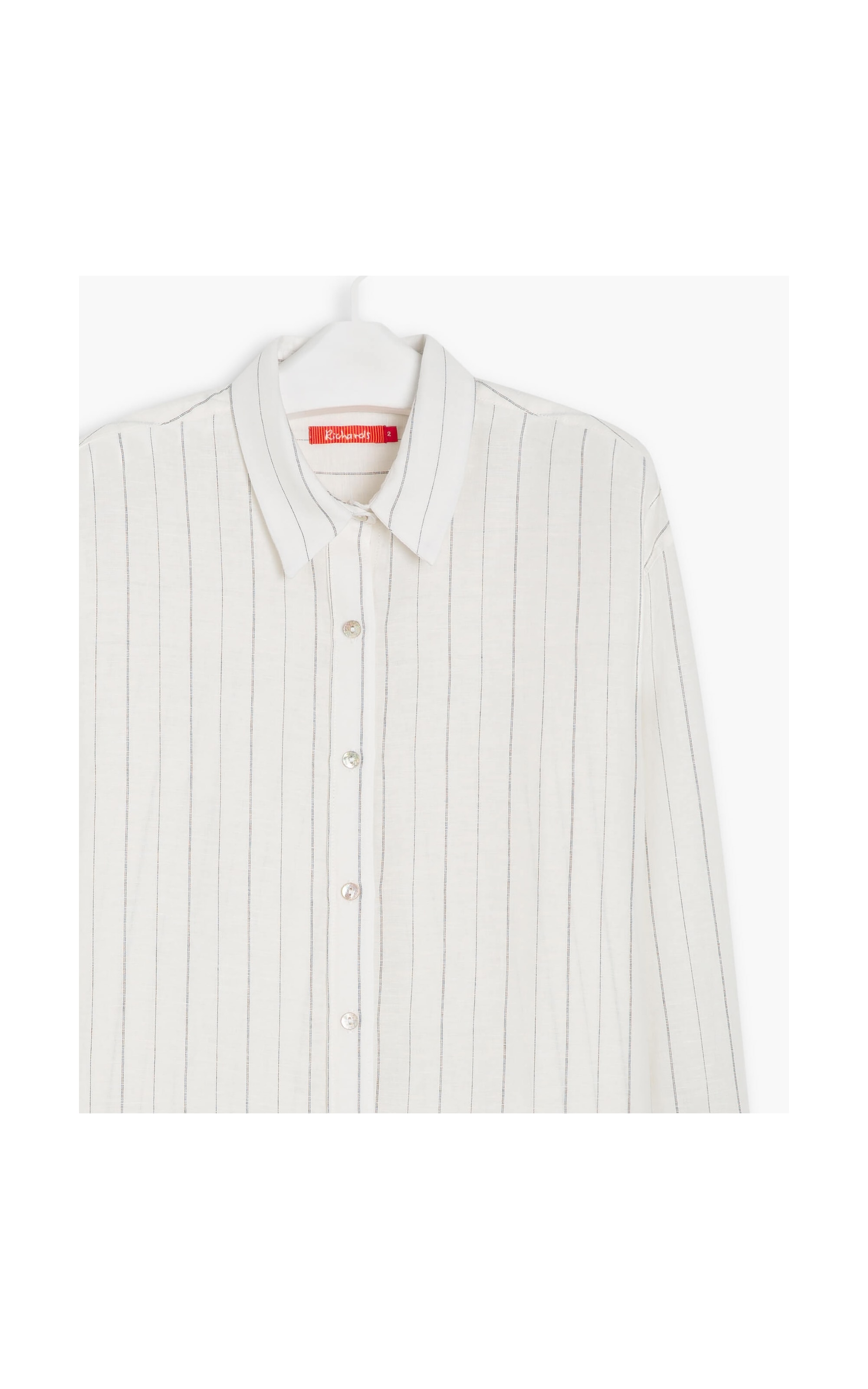 Camisa Linho  Stripe Piva Branco