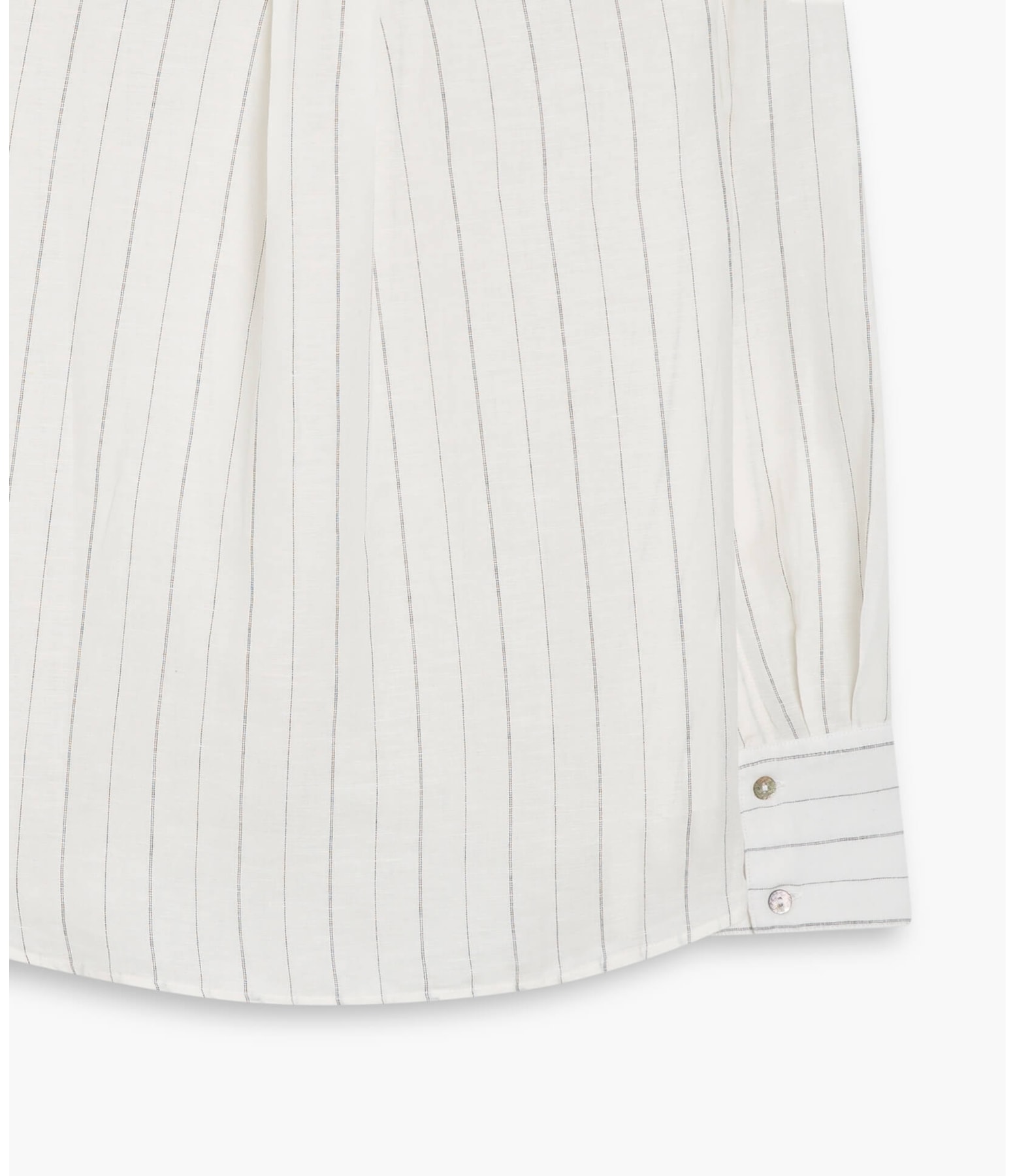 Camisa Linho  Stripe Piva Branco