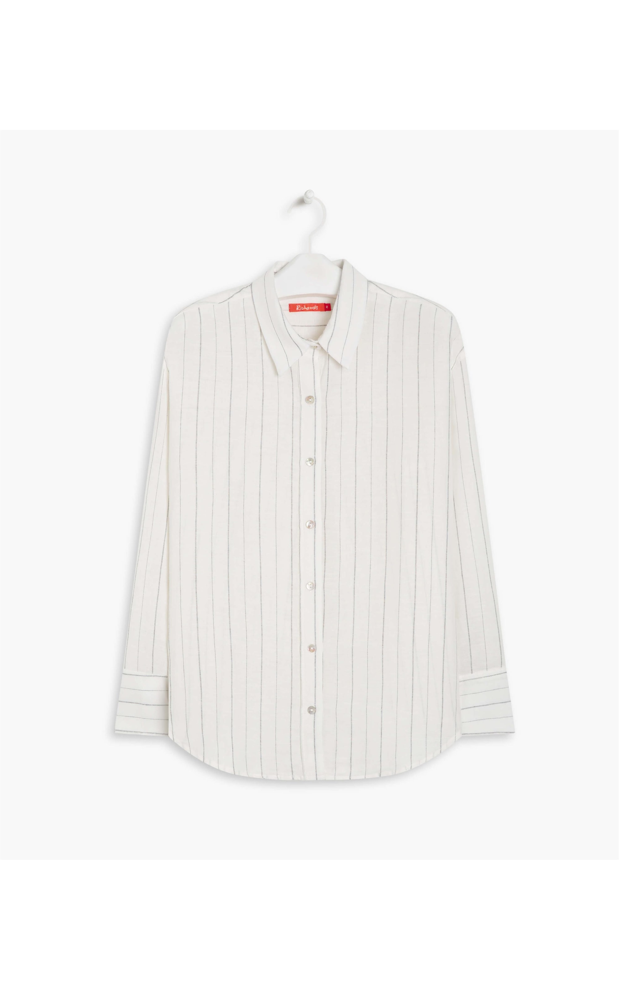 Camisa Linho  Stripe Piva Branco