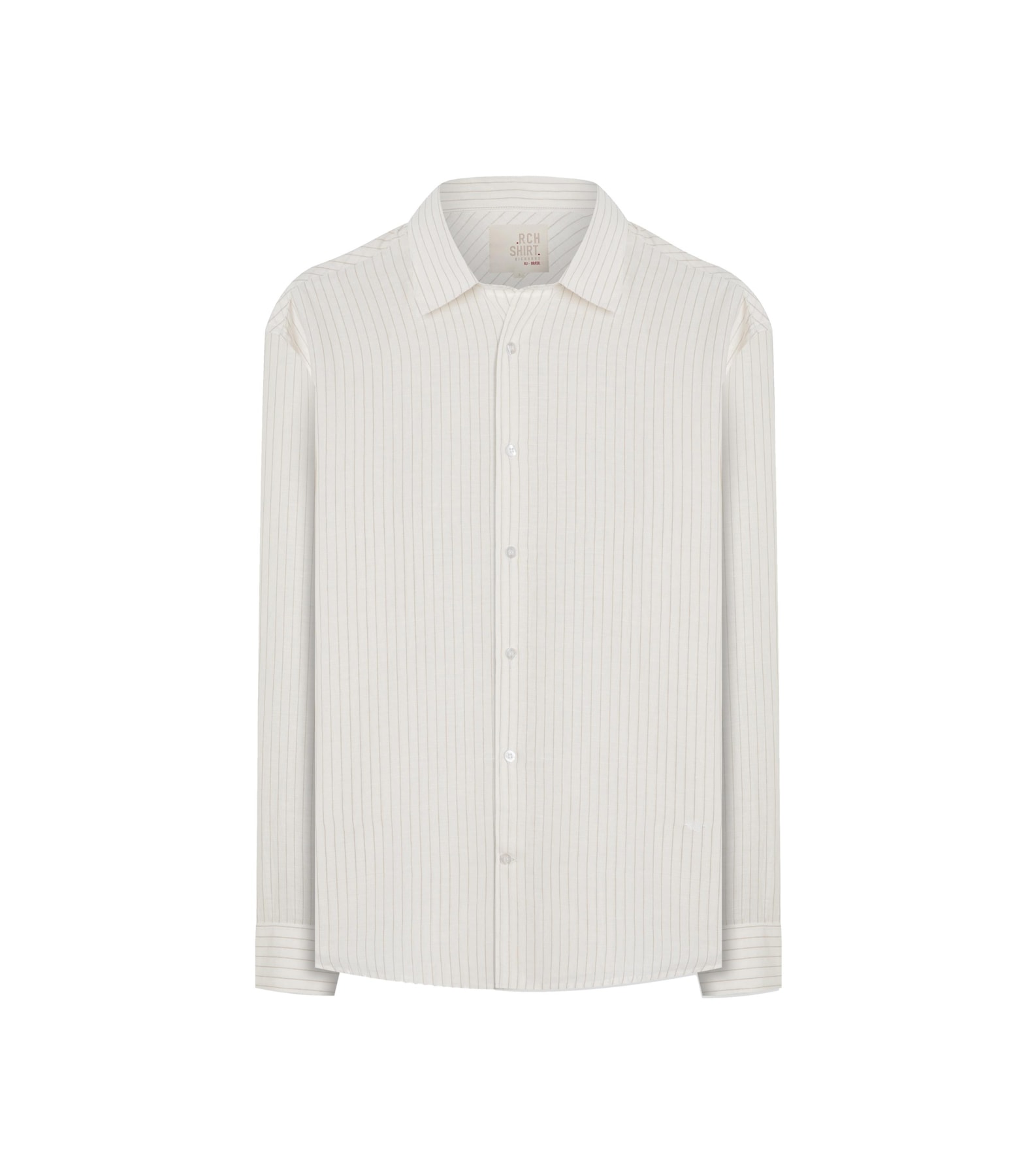 Camisa Linho  Stripes Ml Natural