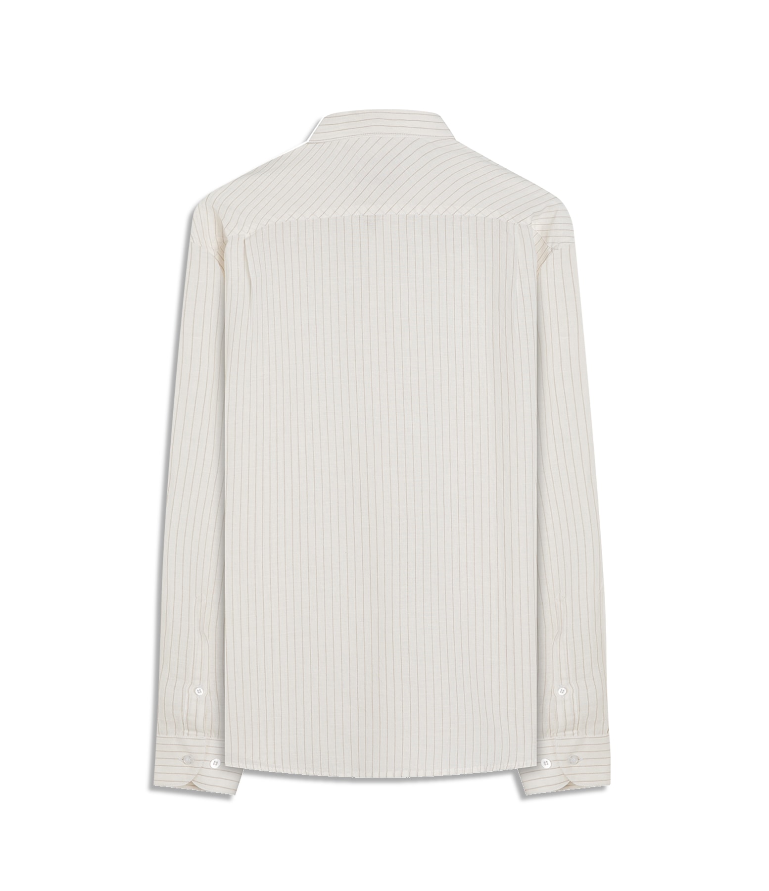 Camisa Linho  Stripes Ml Natural