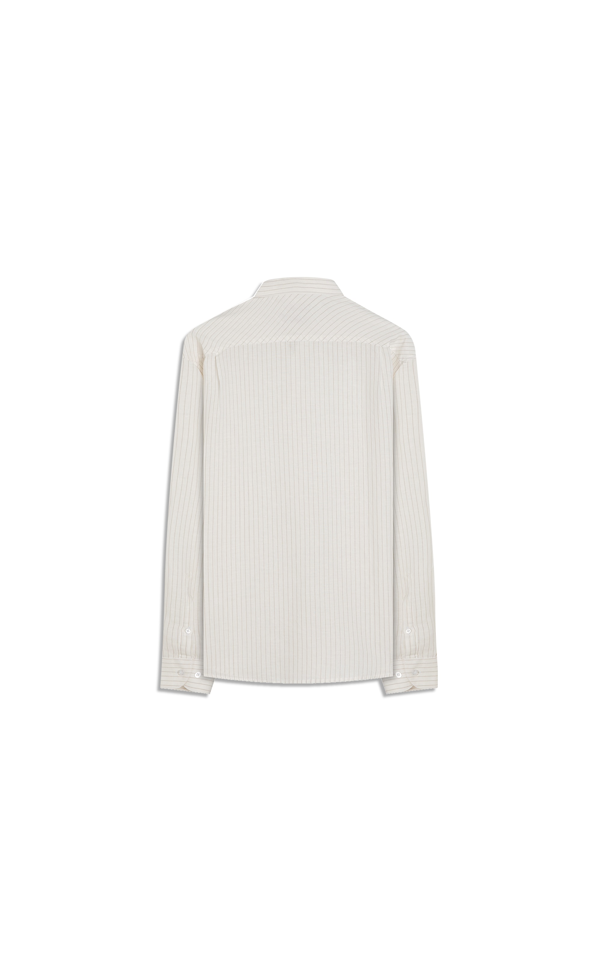 Camisa Linho  Stripes Ml Natural