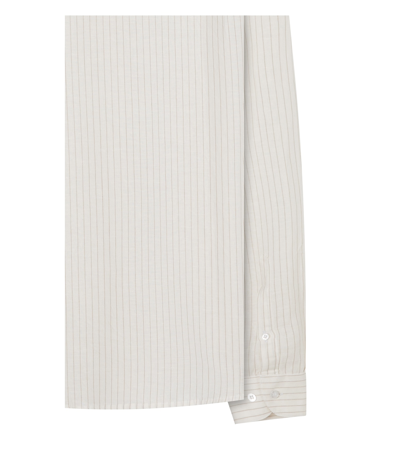 Camisa Linho  Stripes Ml Natural