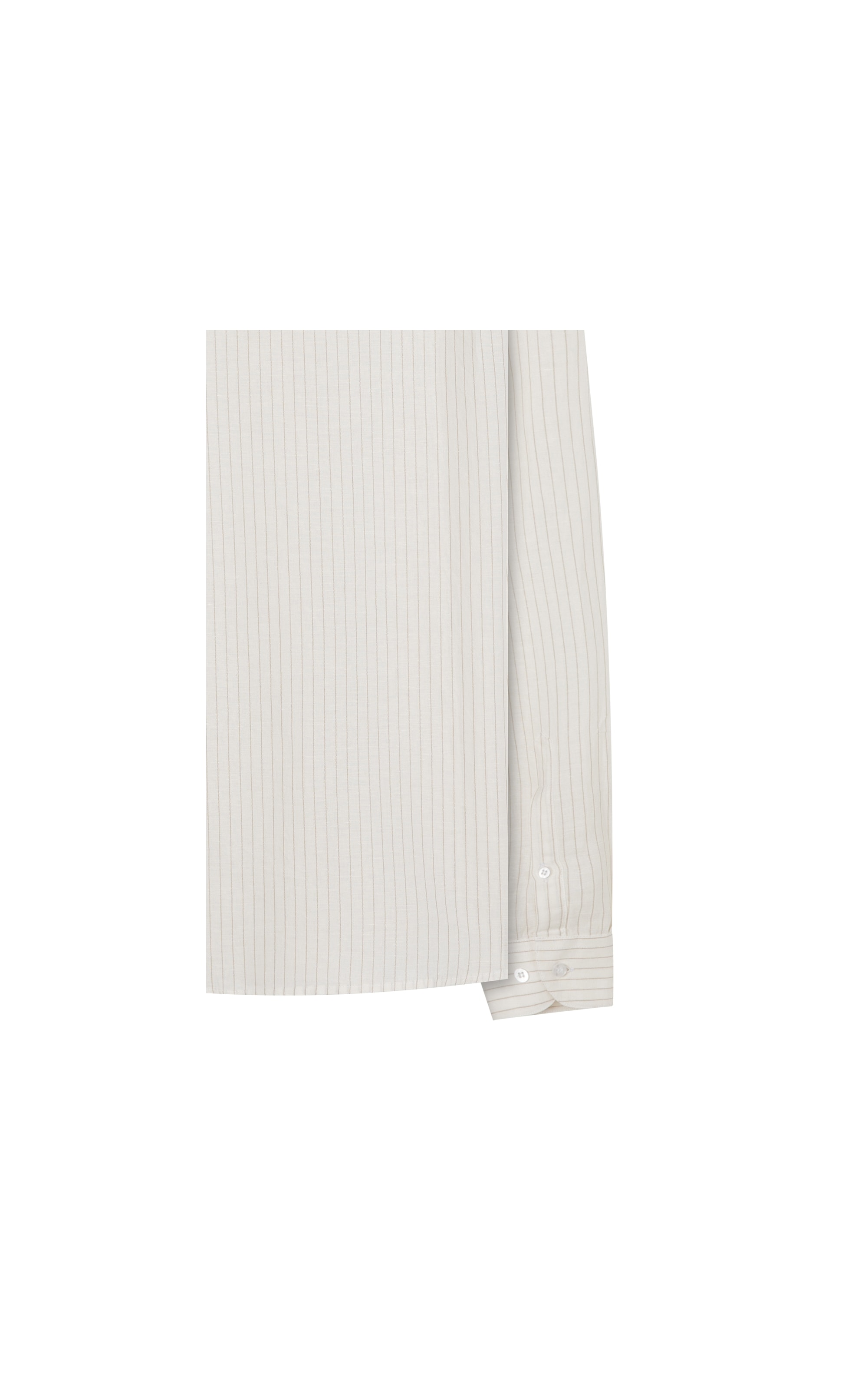 Camisa Linho  Stripes Ml Natural