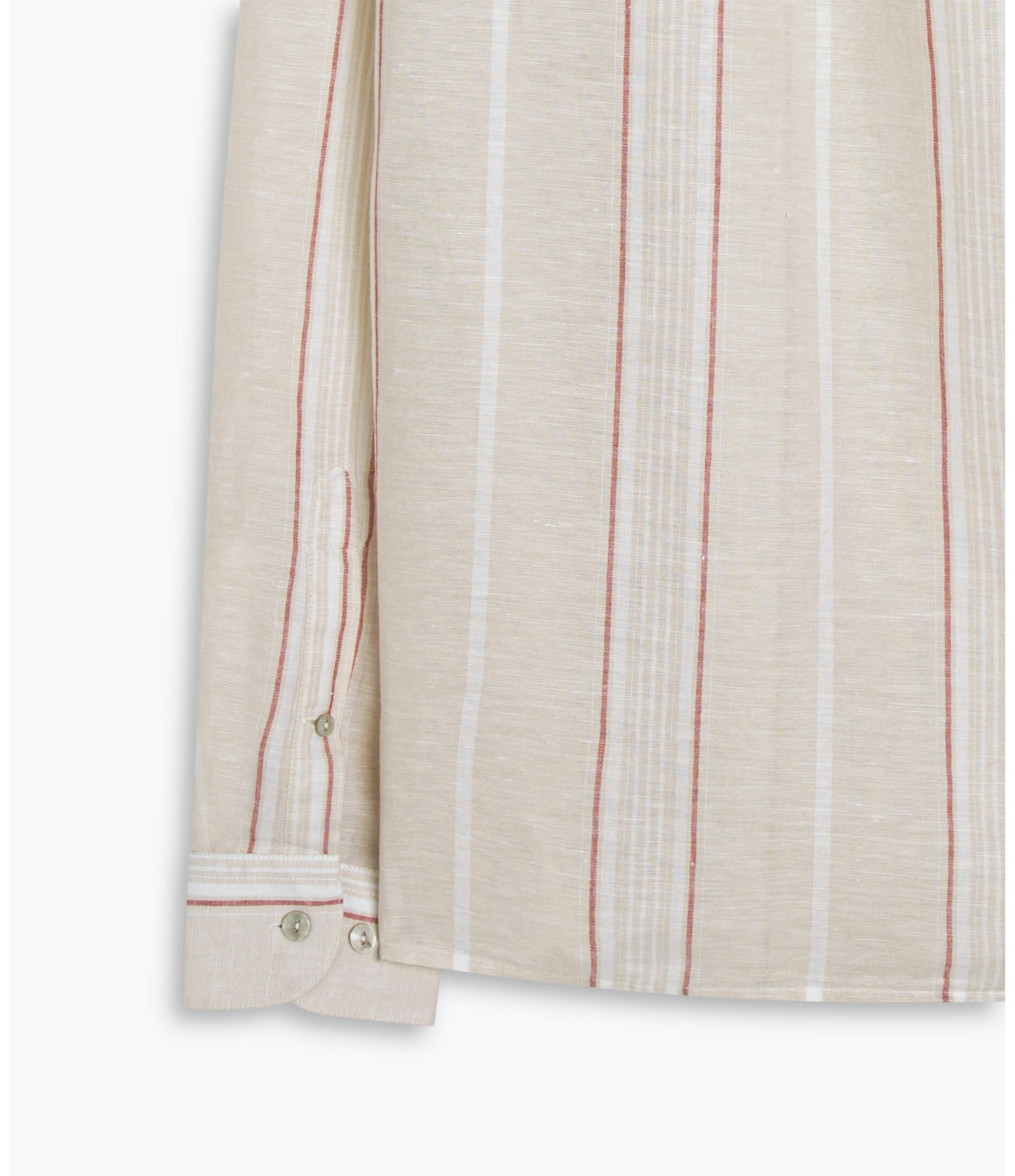 Camisa Linho  Stripes Natural