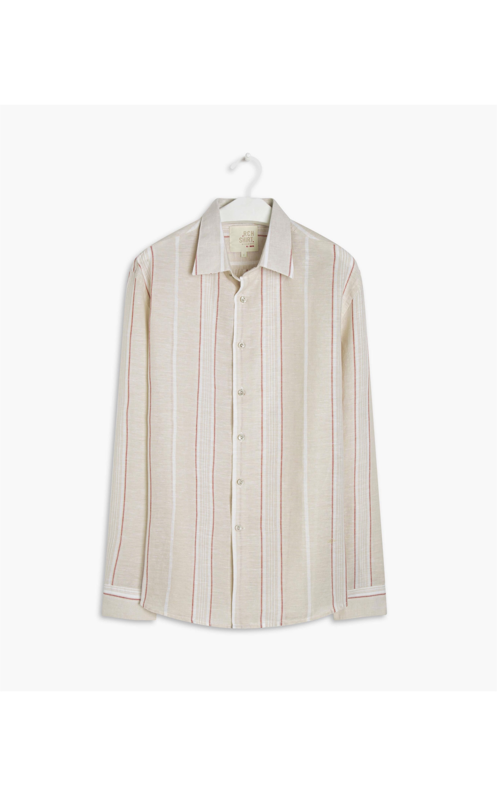 Camisa Linho  Stripes Natural
