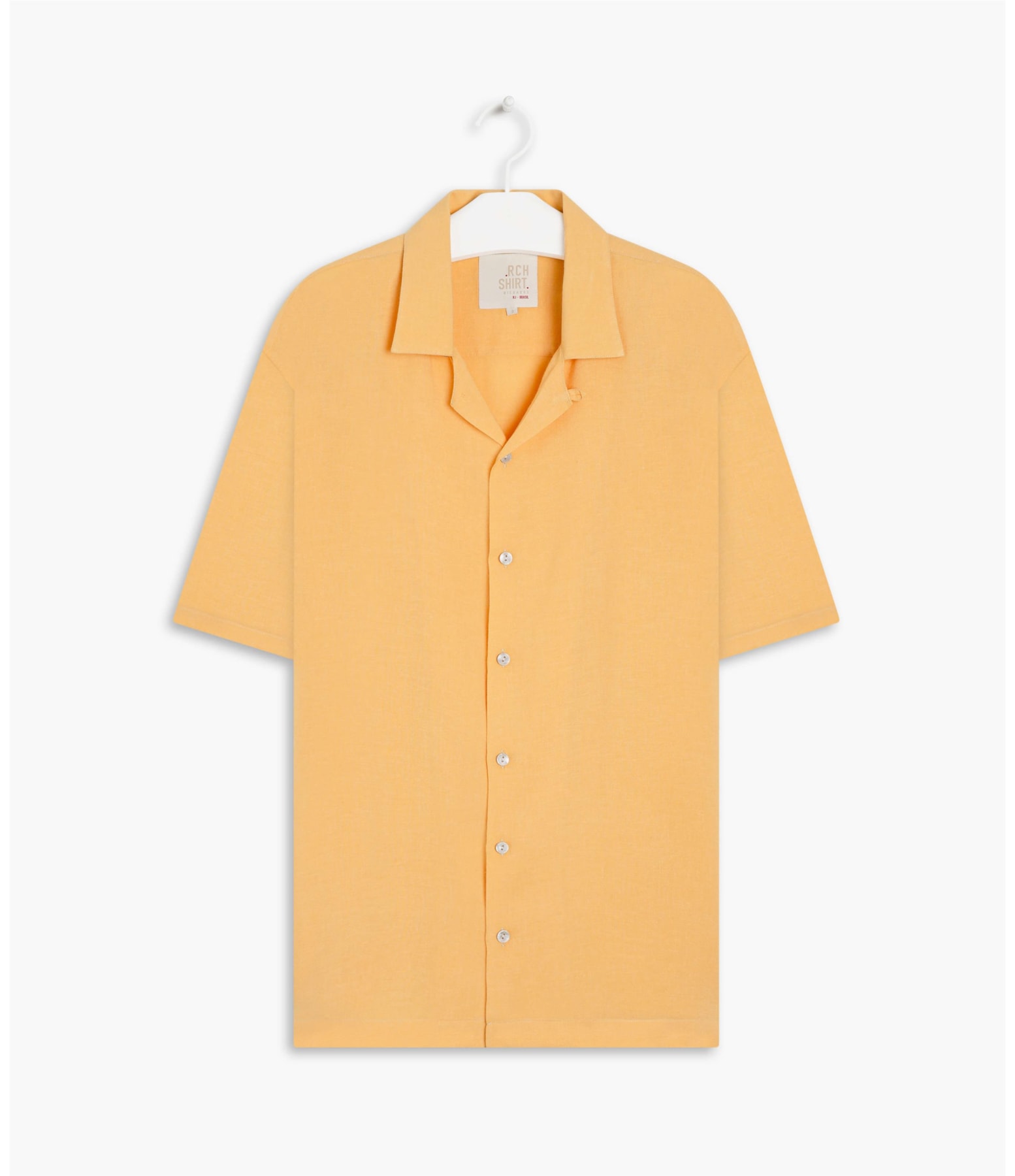 Camisa Linho  Summer Lanai Mc Amarelo
