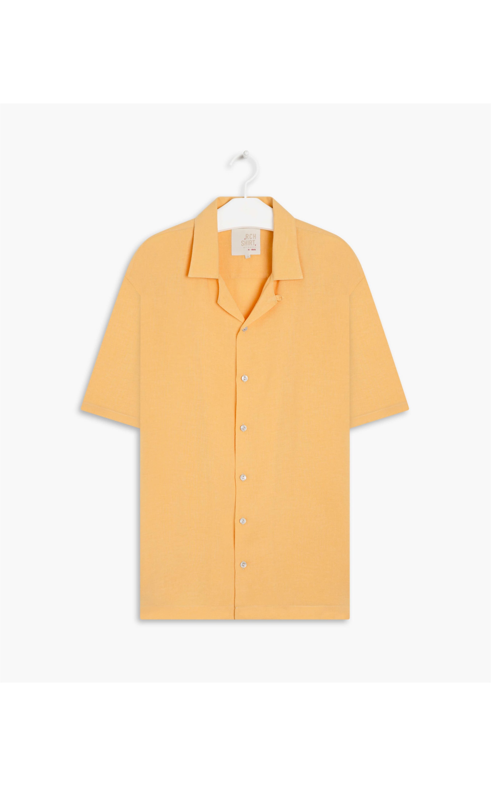 Camisa Linho  Summer Lanai Mc Amarelo