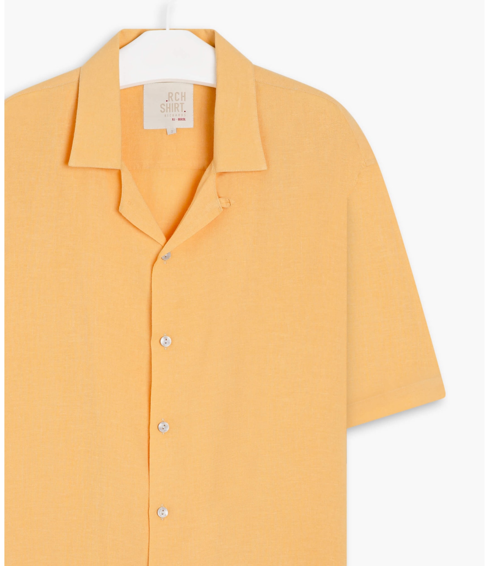 Camisa Linho  Summer Lanai Mc Amarelo