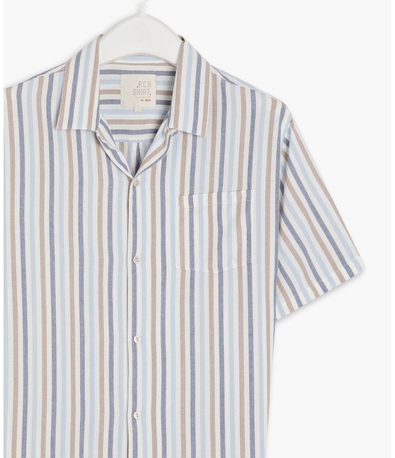 Camisa Linho  Taiti Azul Bic