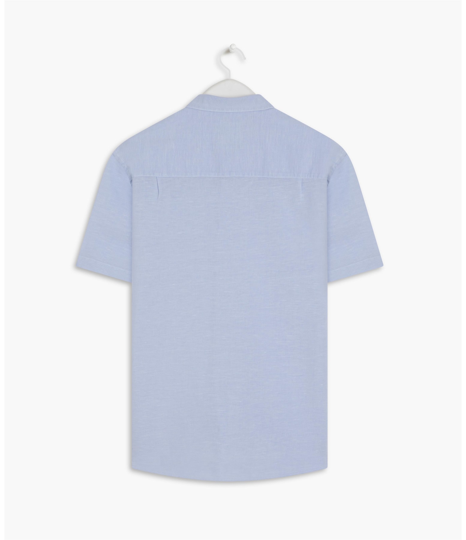 Camisa Linho  Telin Uni Mc Azul Bic