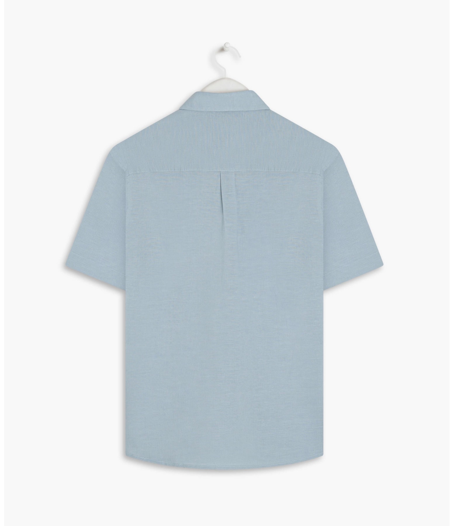 Camisa Linho  Telin Uni Mc Azul Claro