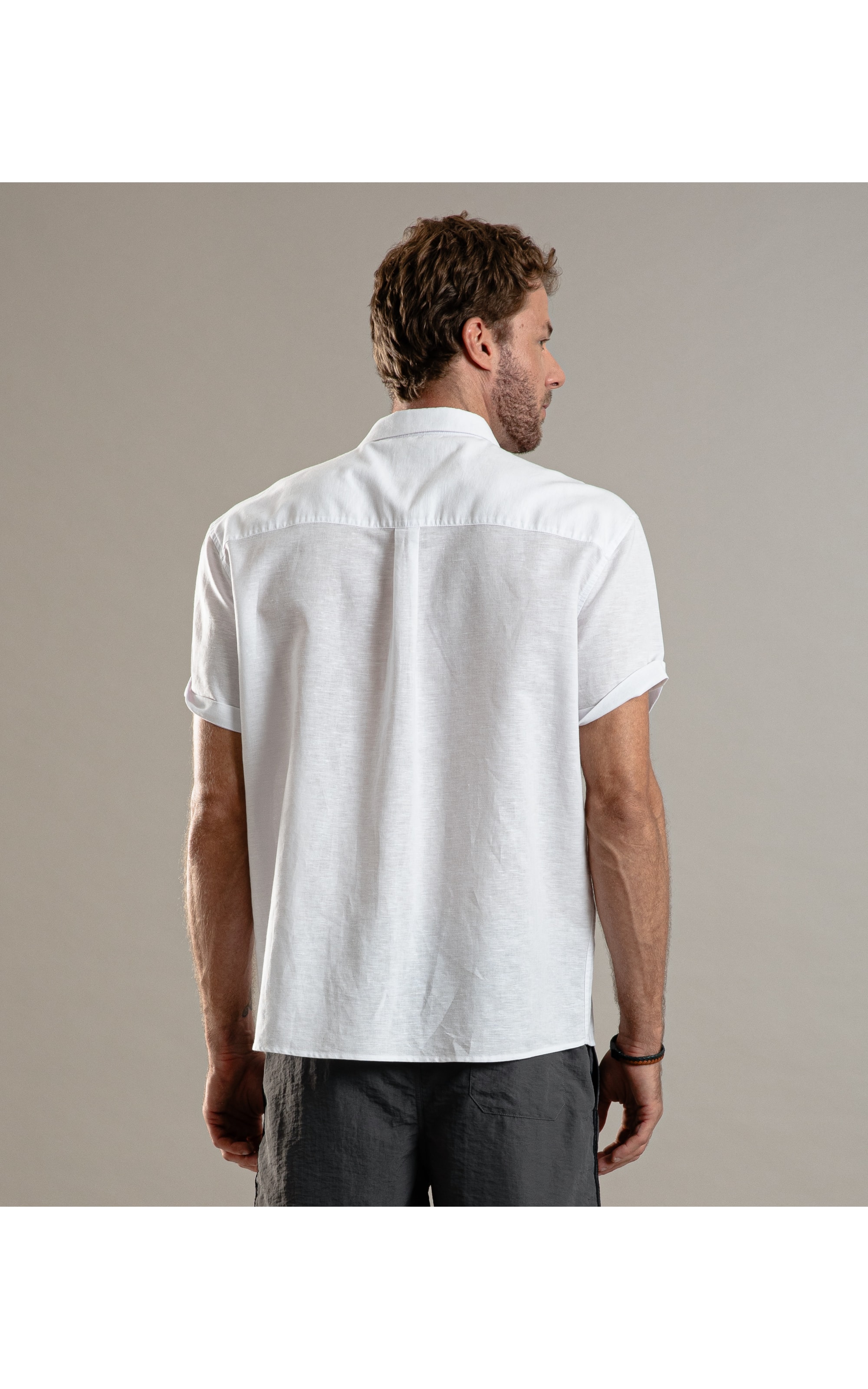 Camisa Linho  Telin Uni Mc Branco