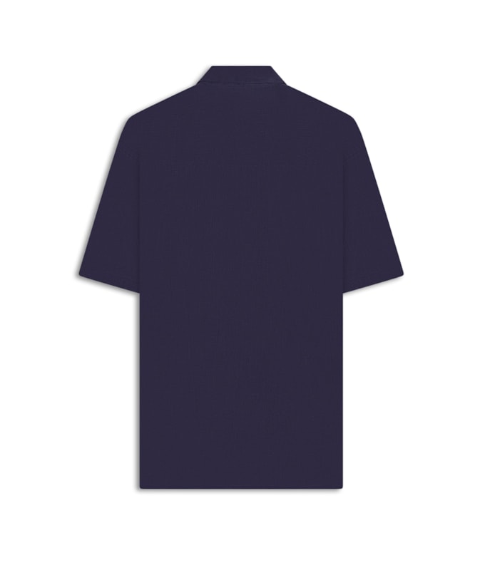 Camisa Linho  Telin Uni Mc Dark Navy