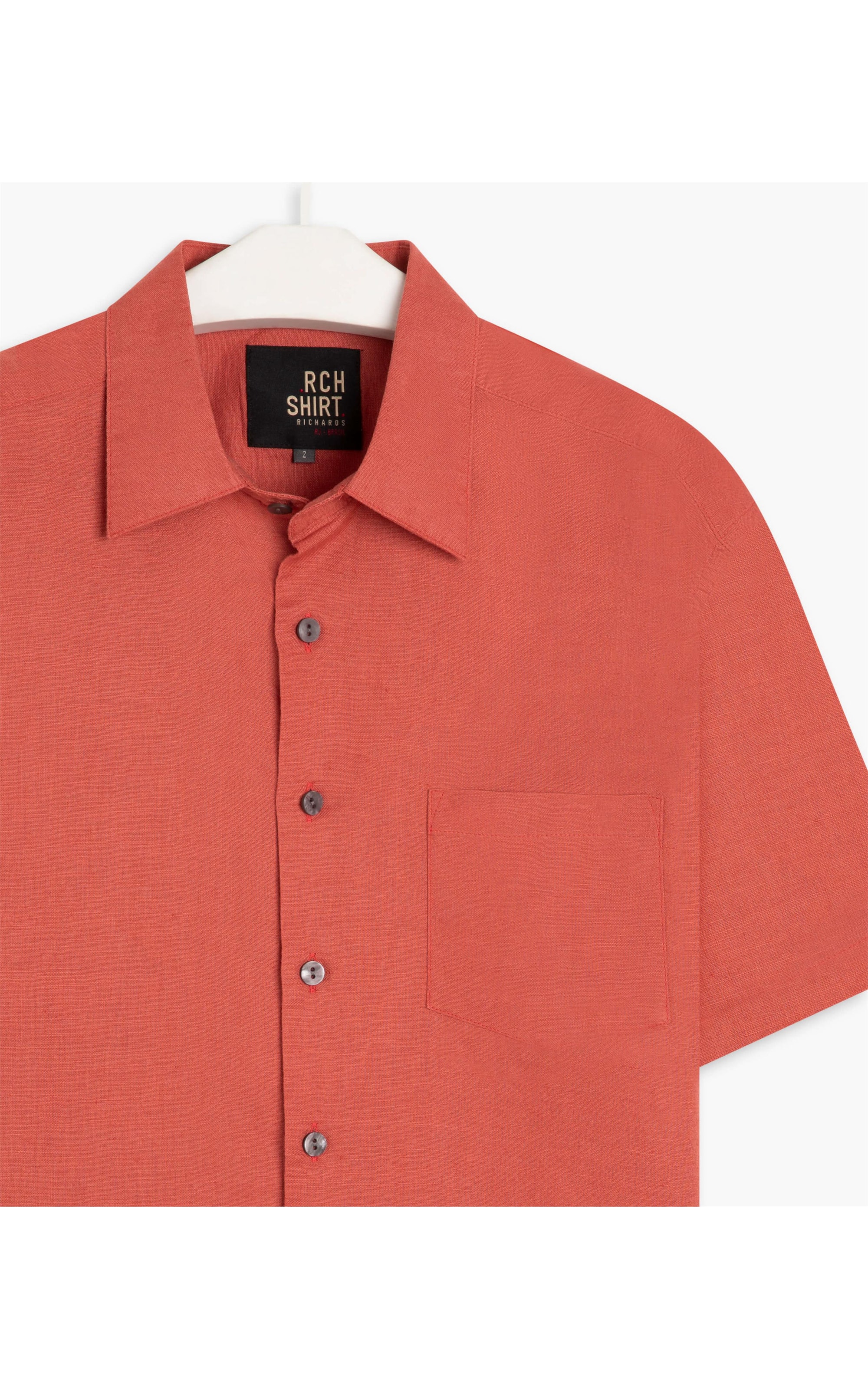 Camisa Linho  Telin Uni Mc Goiaba