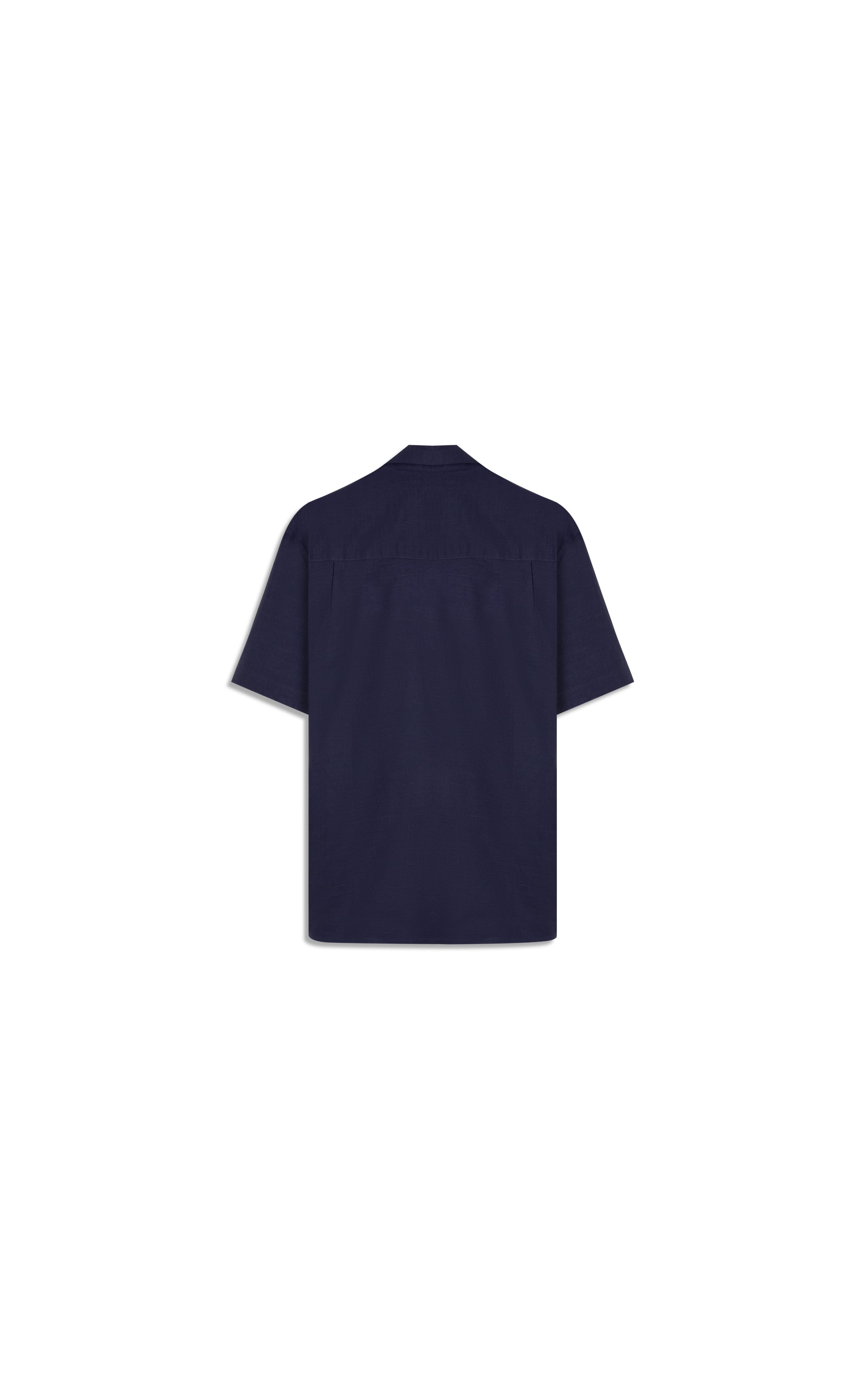 Camisa Linho  Telin Uni Mc Purple Blue