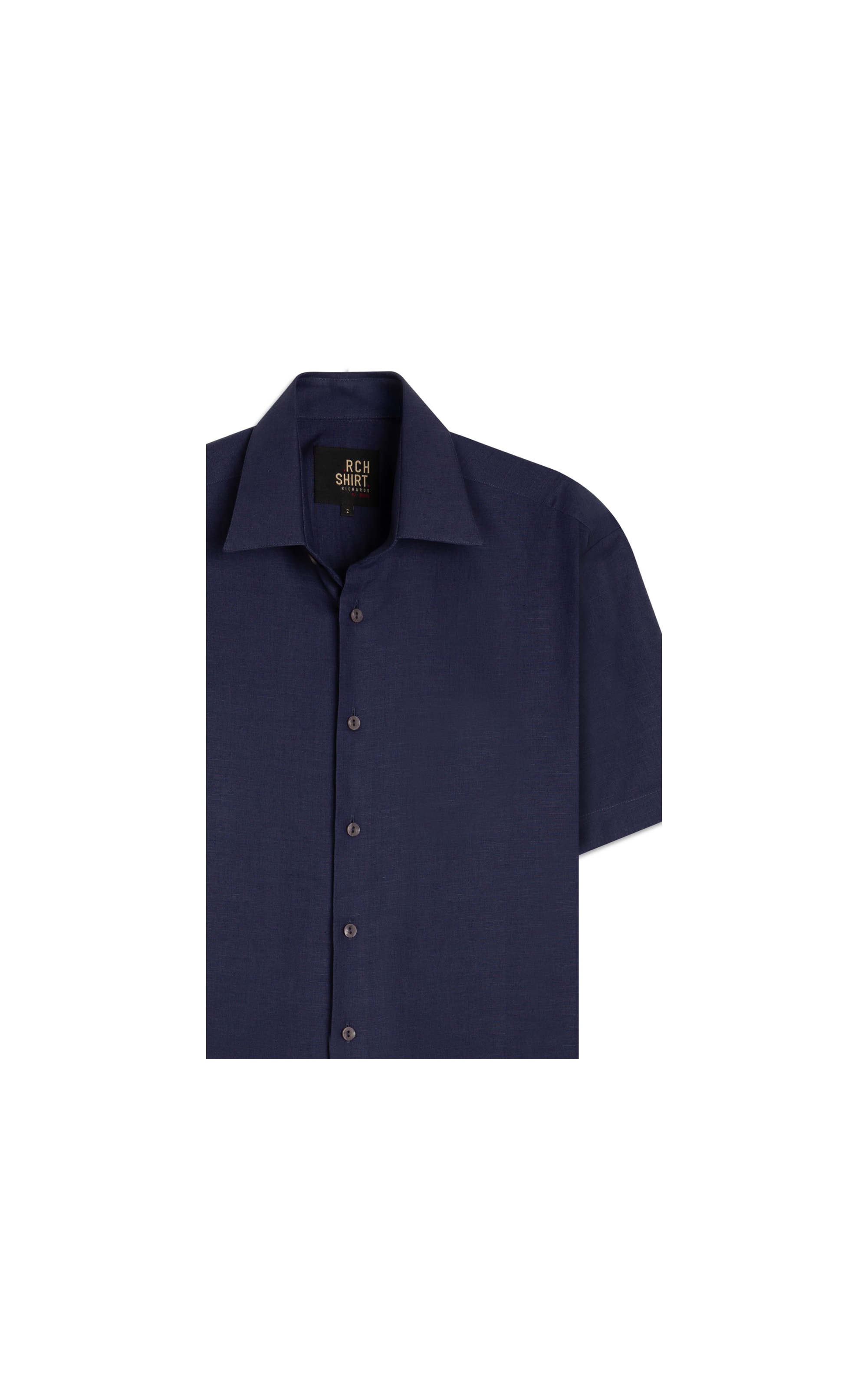 Camisa Linho  Telin Uni Mc Purple Blue