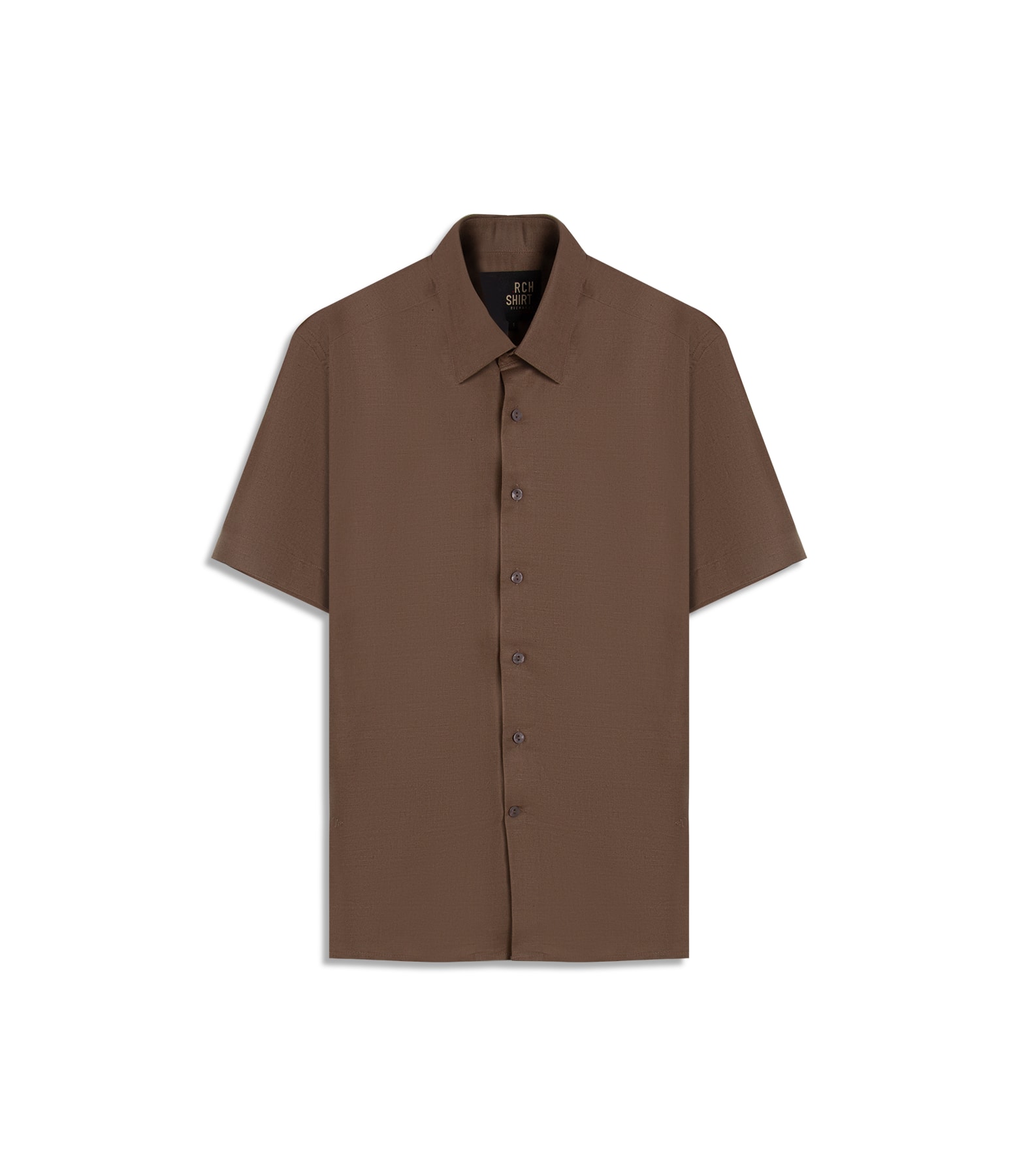 Camisa Linho  Telin Uni Mc Tabaco