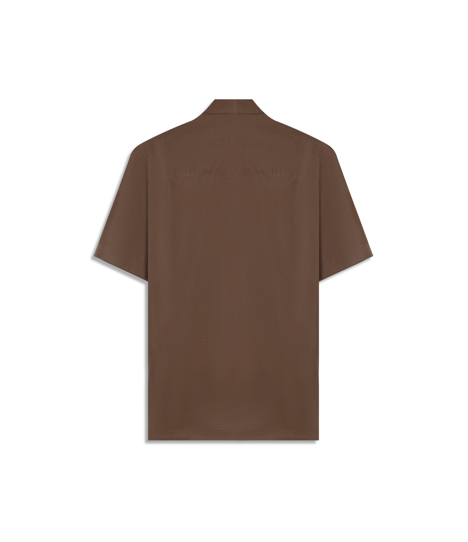 Camisa Linho  Telin Uni Mc Tabaco