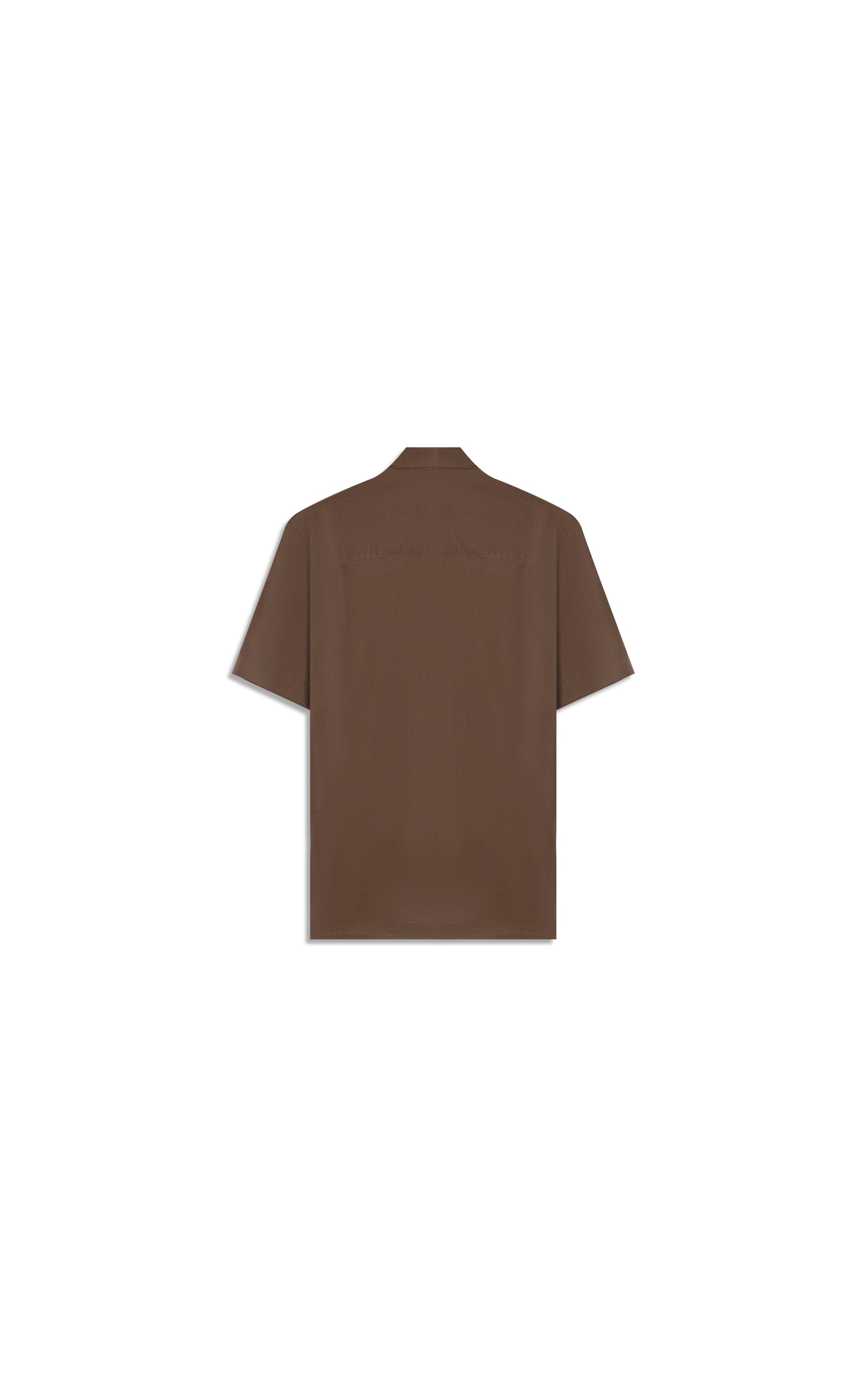 Camisa Linho  Telin Uni Mc Tabaco