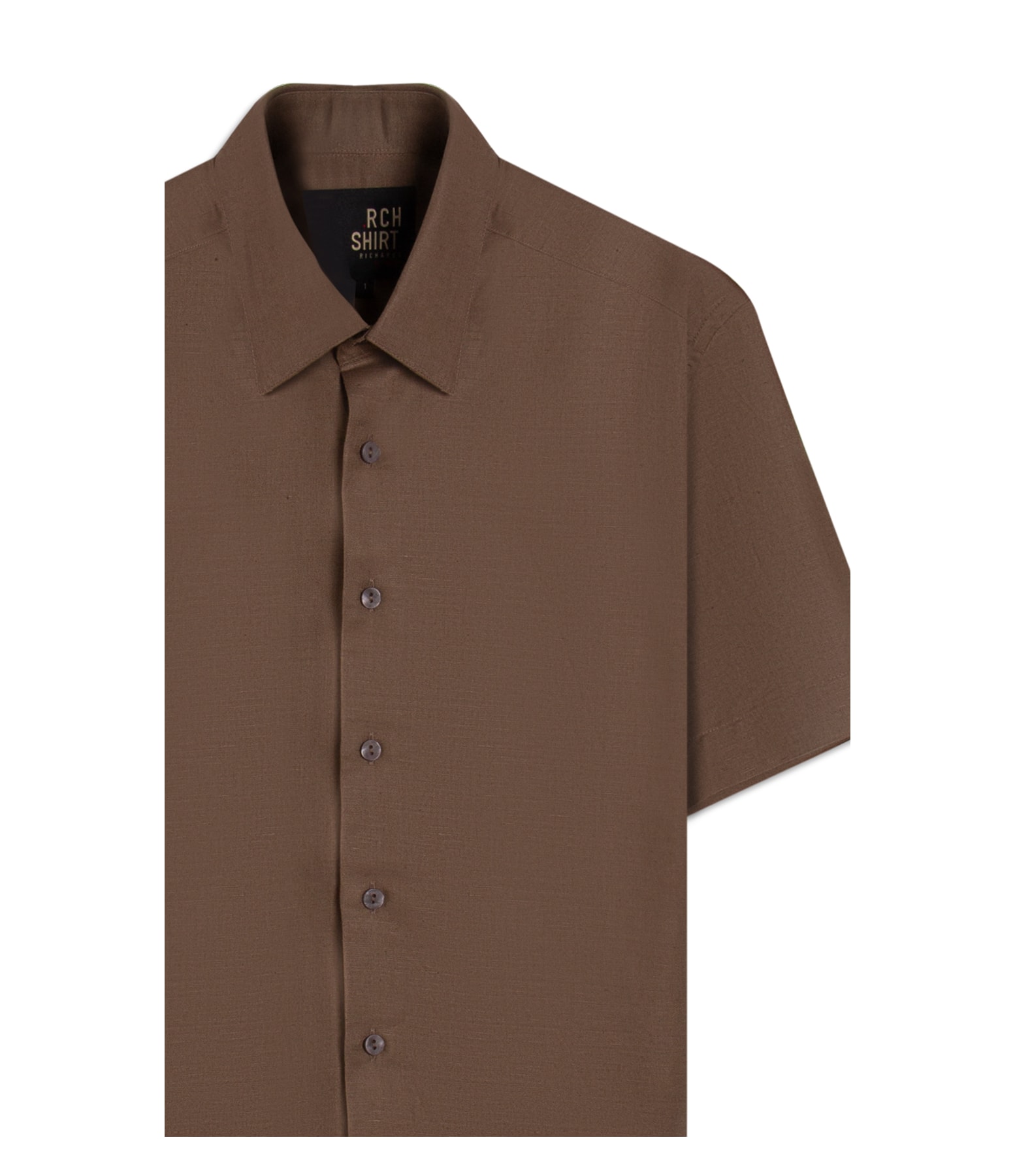 Camisa Linho  Telin Uni Mc Tabaco