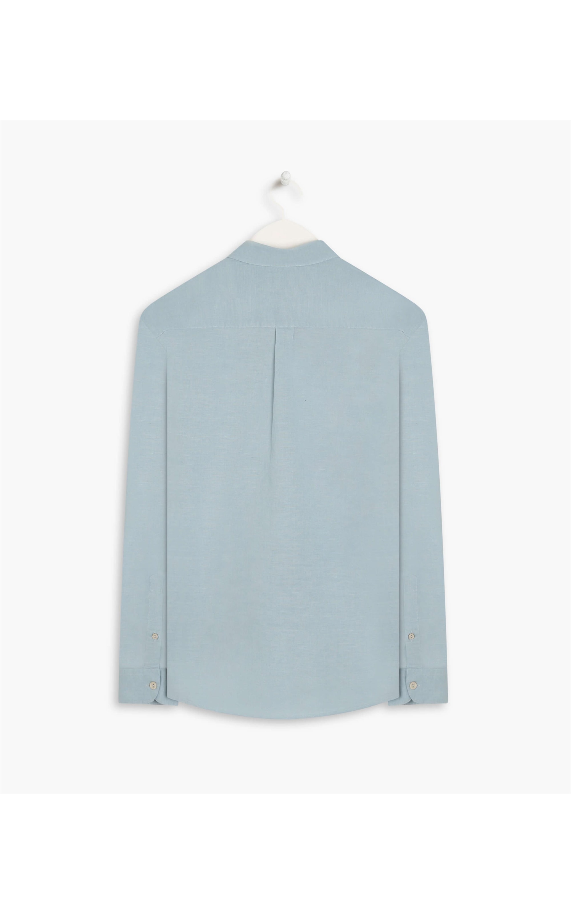 Camisa Linho  Telin Uni Ml Azul Claro