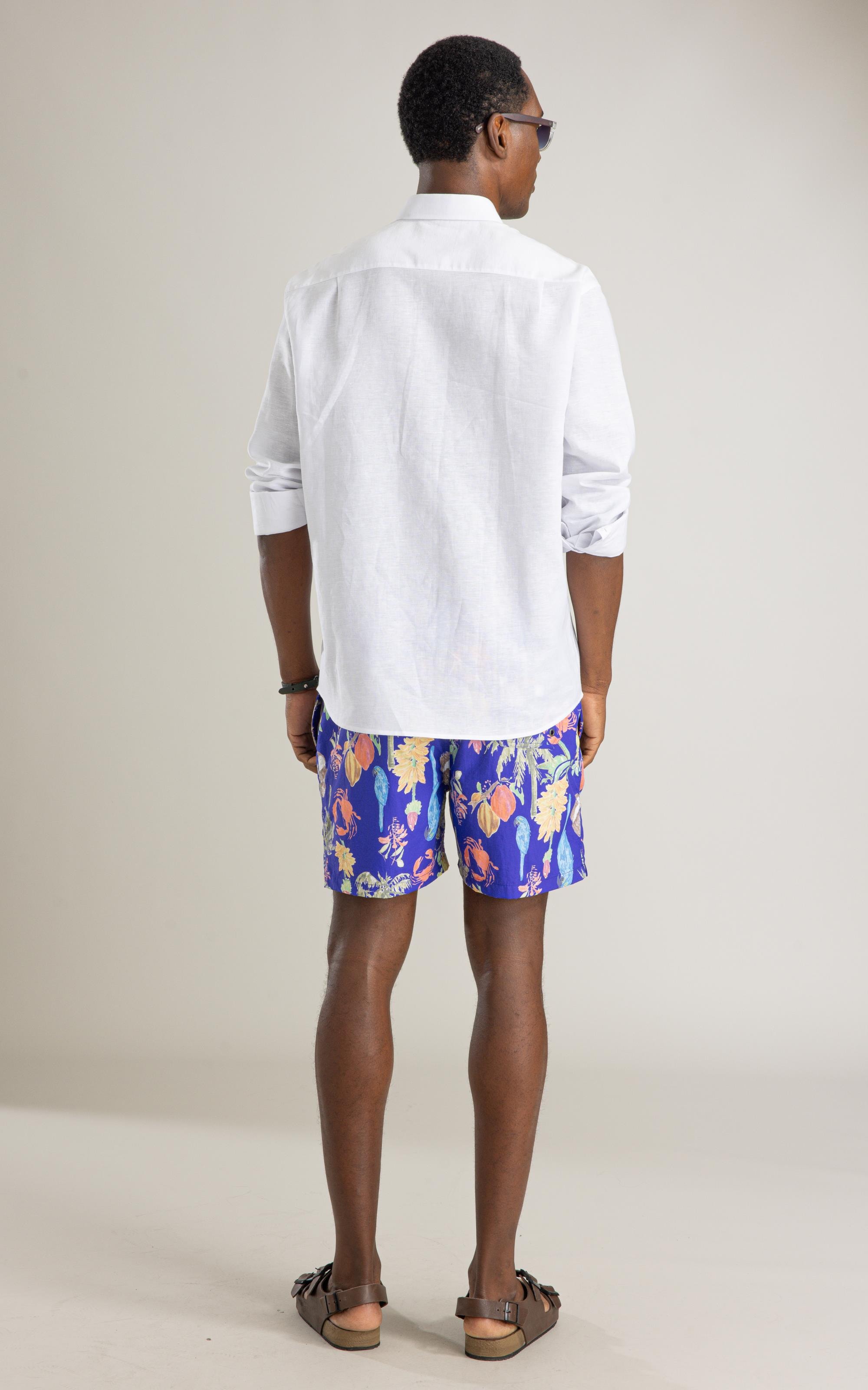 Camisa Linho  Telin Uni Ml Branco