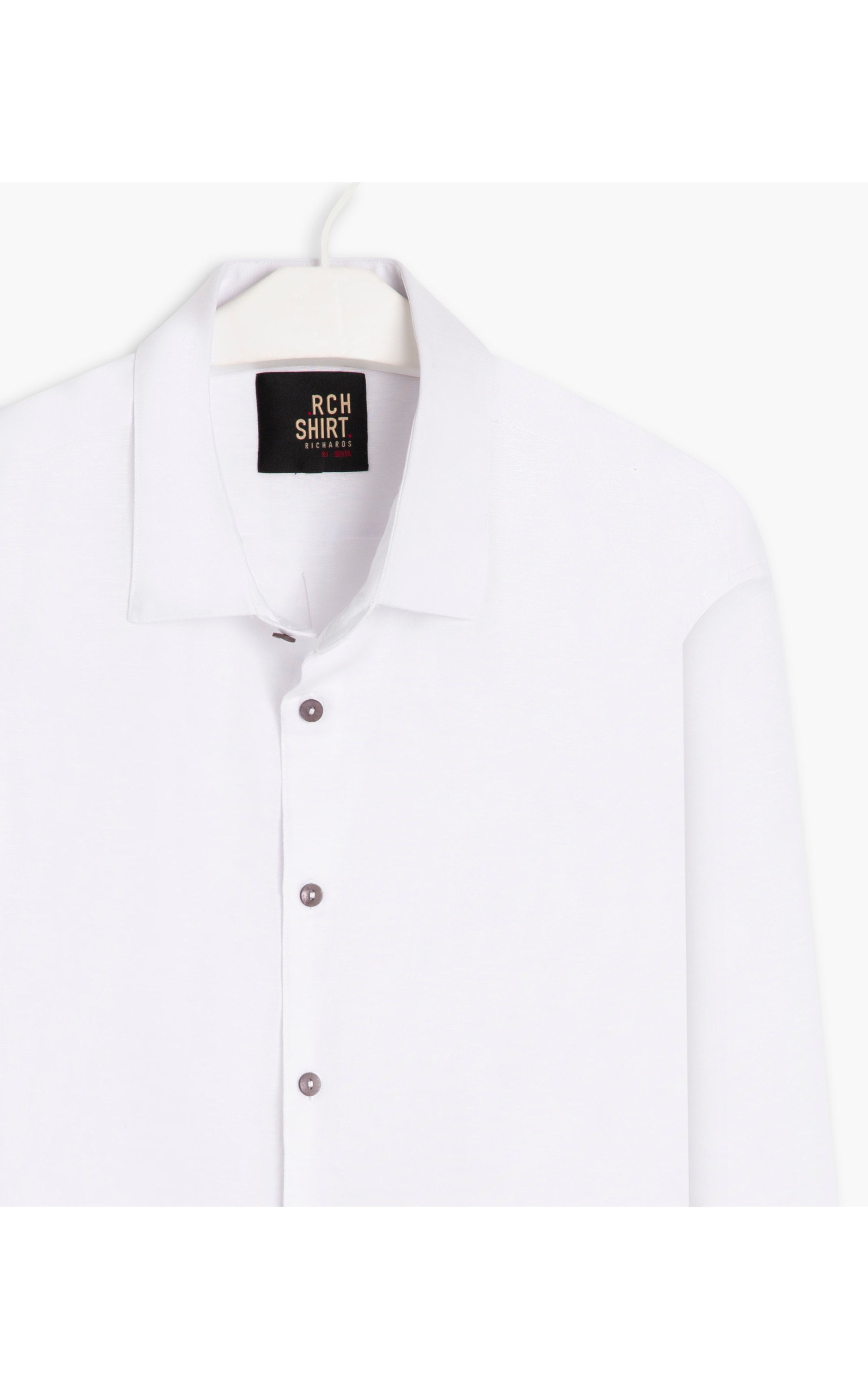 Camisa Linho  Telin Uni Ml Branco