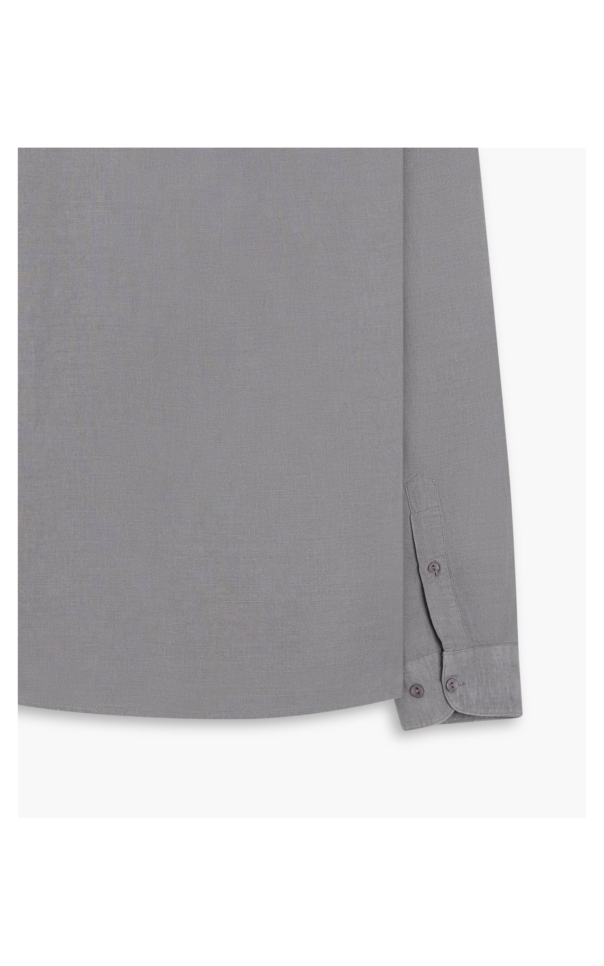 Camisa Linho  Telin Uni Ml Cinza Medio