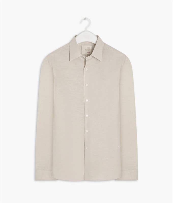 Camisa Linho  Telin Uni Ml Gelo