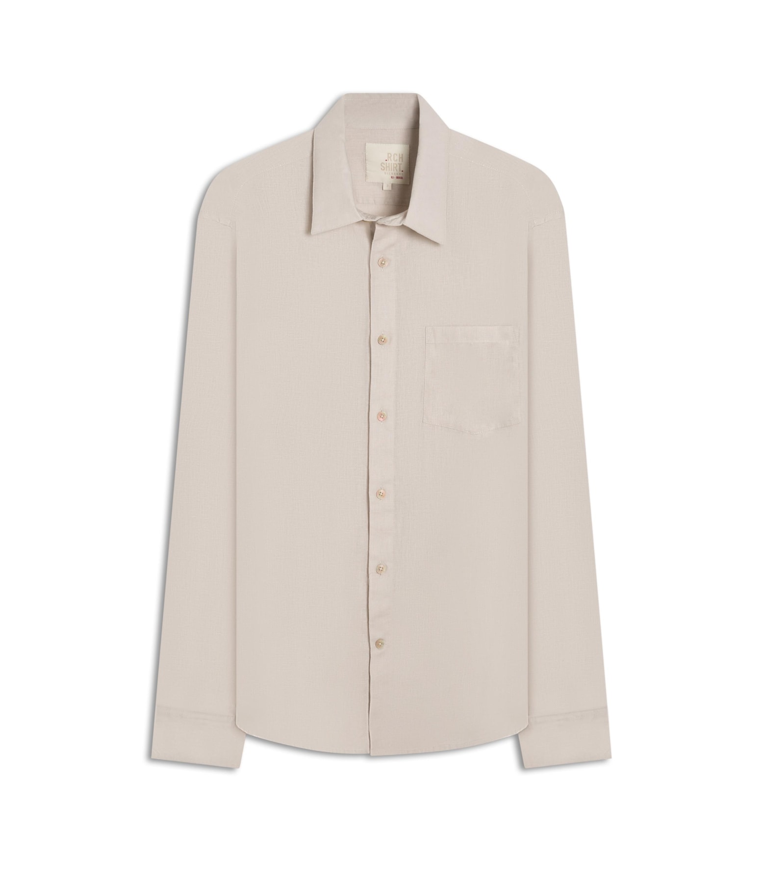 Camisa Linho  Telin Uni Ml Gelo