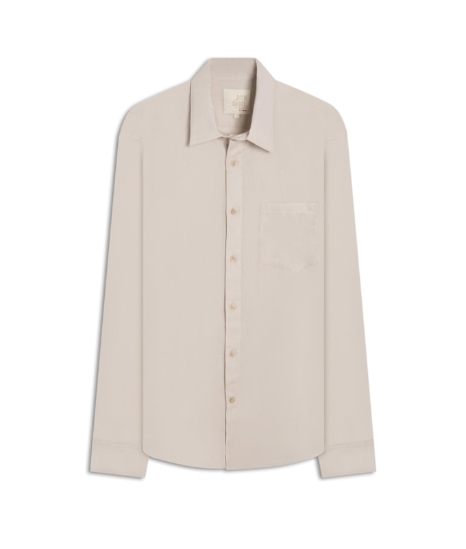 Camisa Linho  Telin Uni Ml Gelo