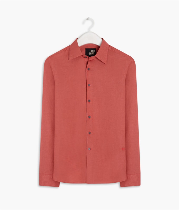 Camisa Linho  Telin Uni Ml Goiaba