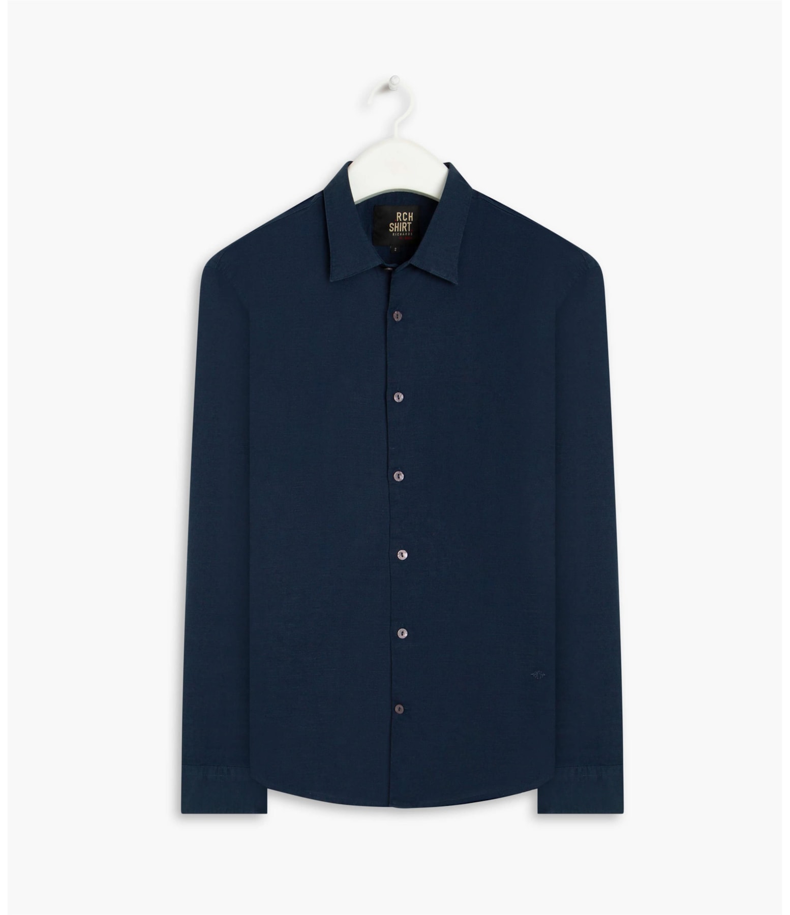 Camisa Linho  Telin Uni Ml Marinho