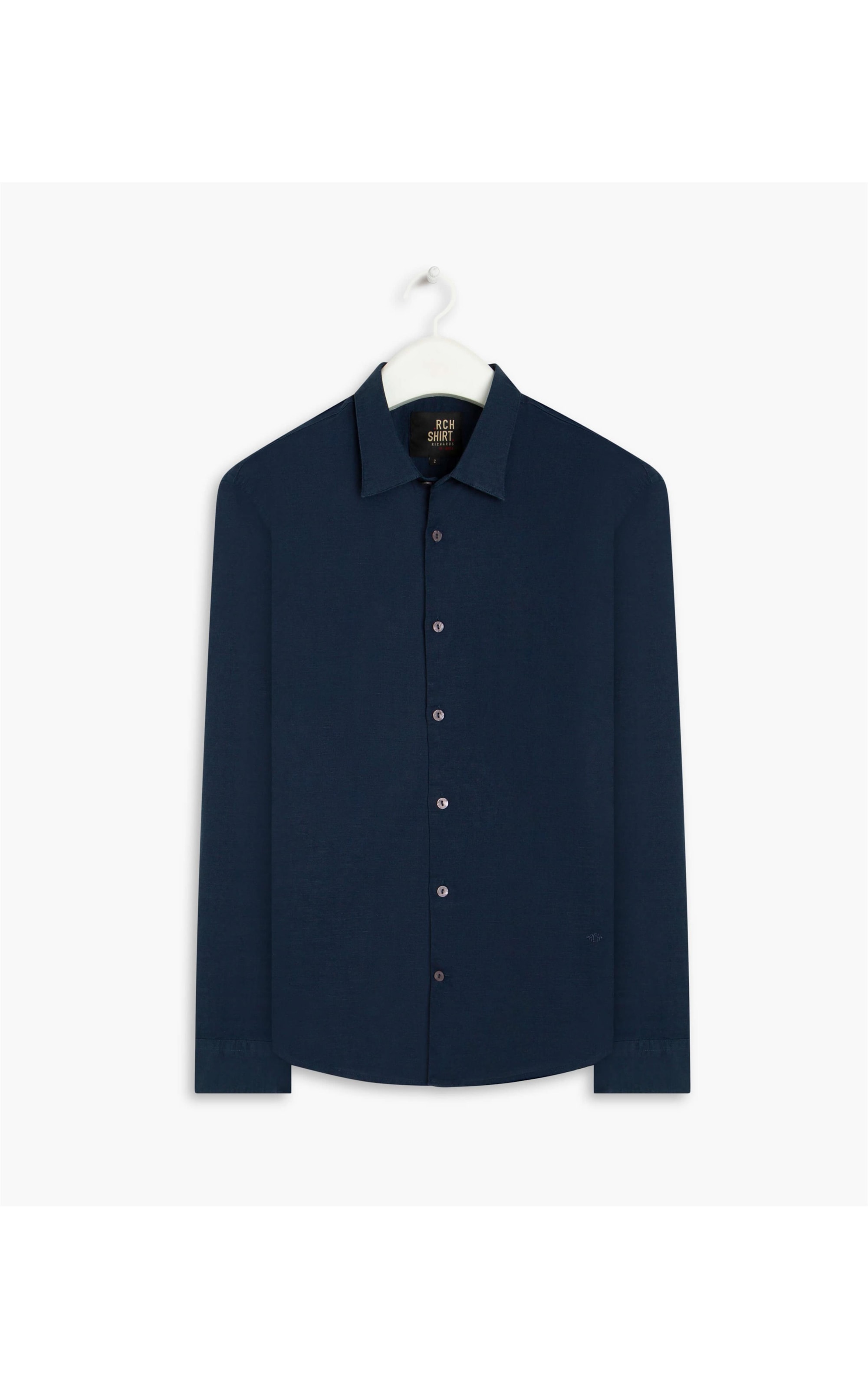 Camisa Linho  Telin Uni Ml Marinho