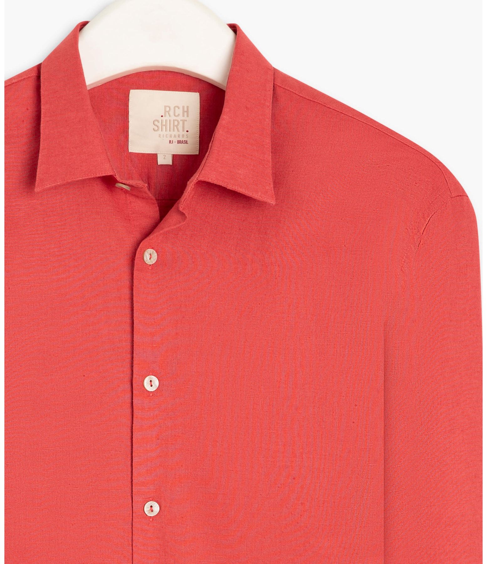Camisa Linho  Telin Uni Ml Melancia